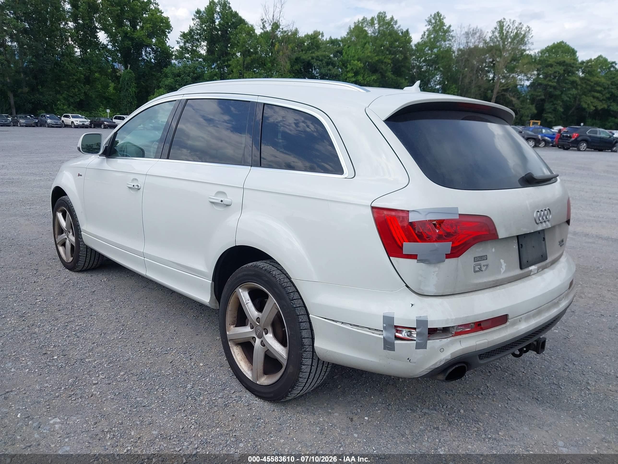 2014 Audi Q7 3.0t S Line Prestige White vin: WA1DGAFE6ED011777