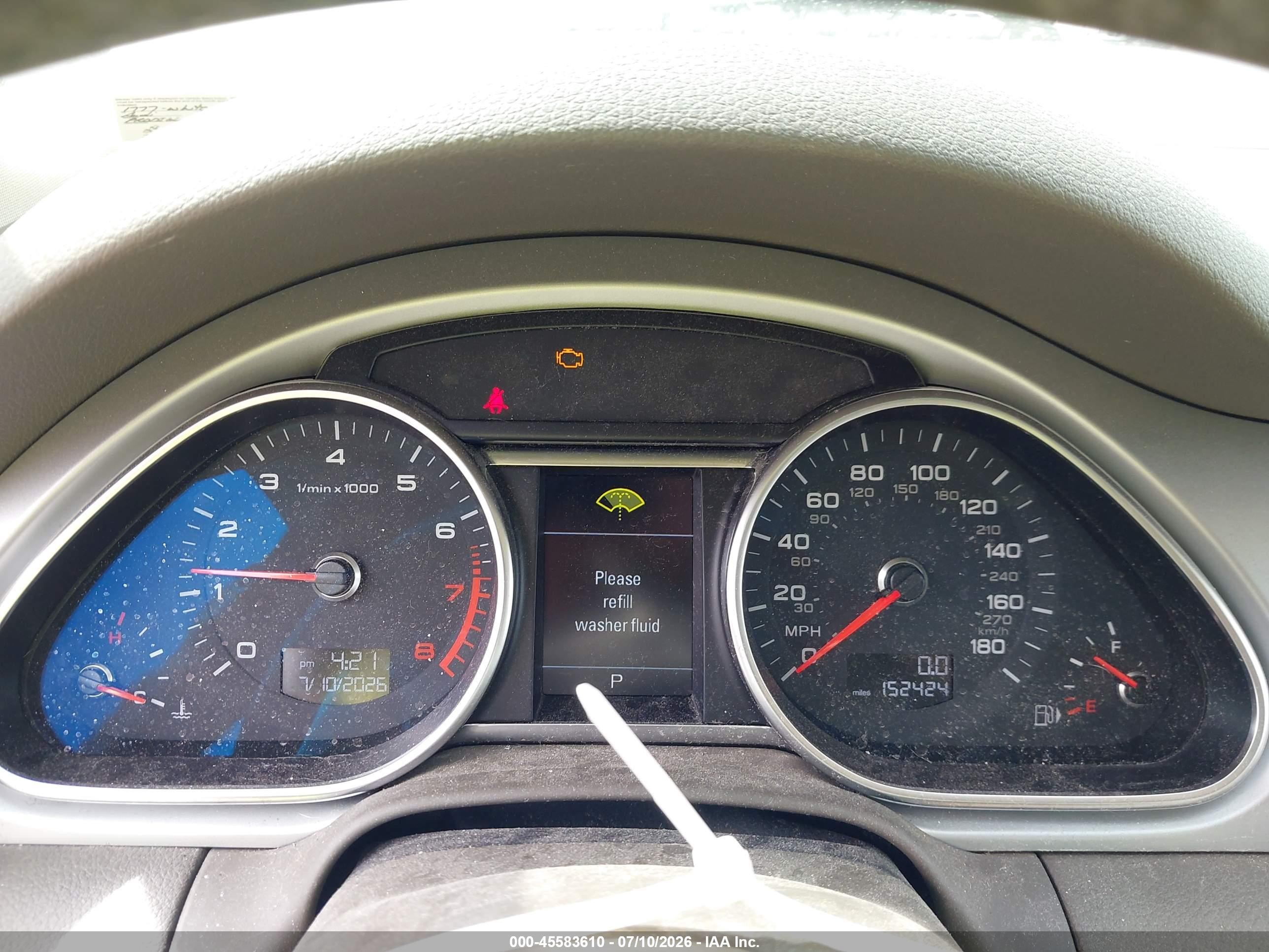 2014 Audi Q7 3.0t S Line Prestige White vin: WA1DGAFE6ED011777
