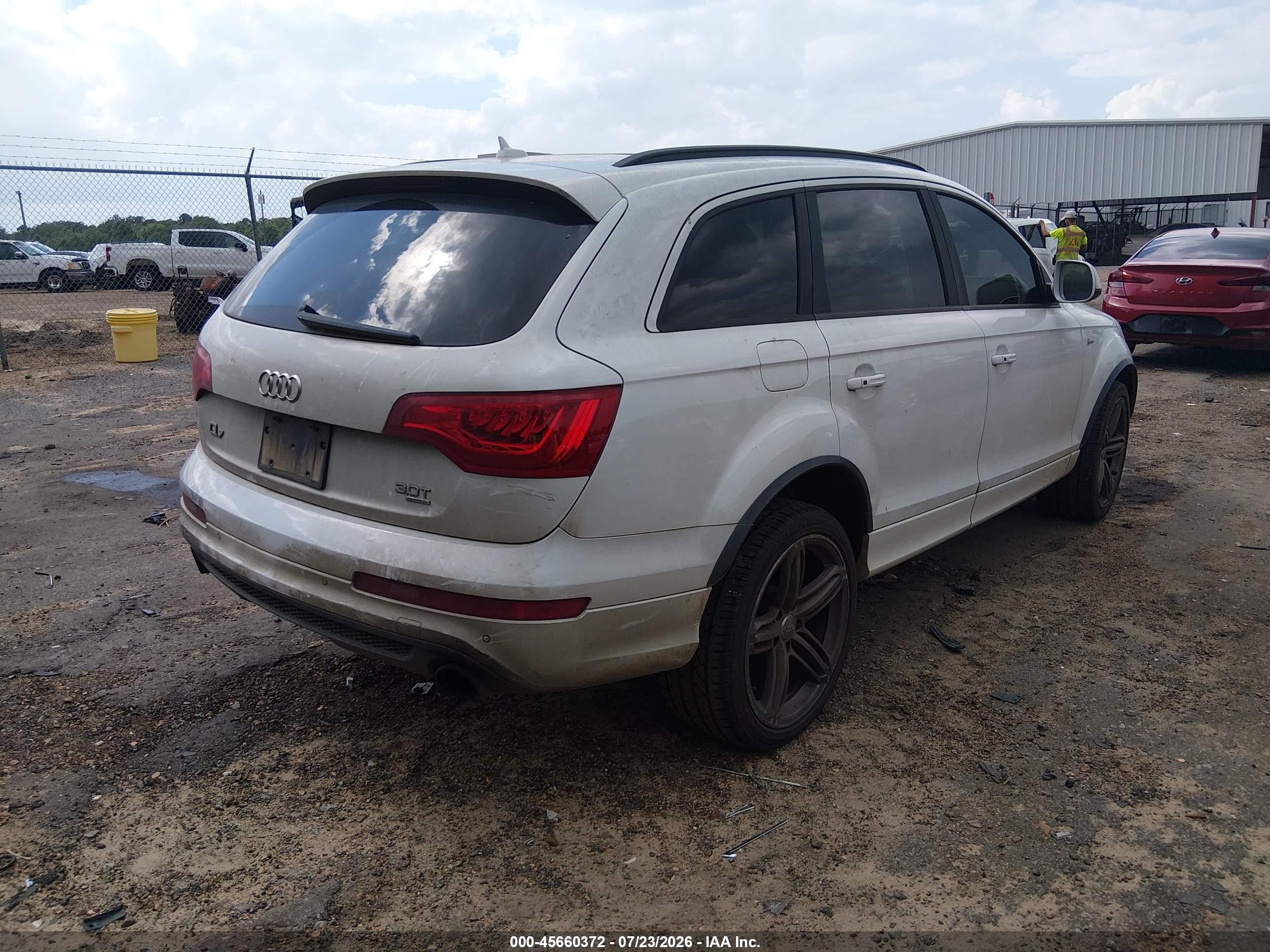 2015 Audi Q7 3.0t S Line Prestige White vin: WA1DGAFE6FD016737