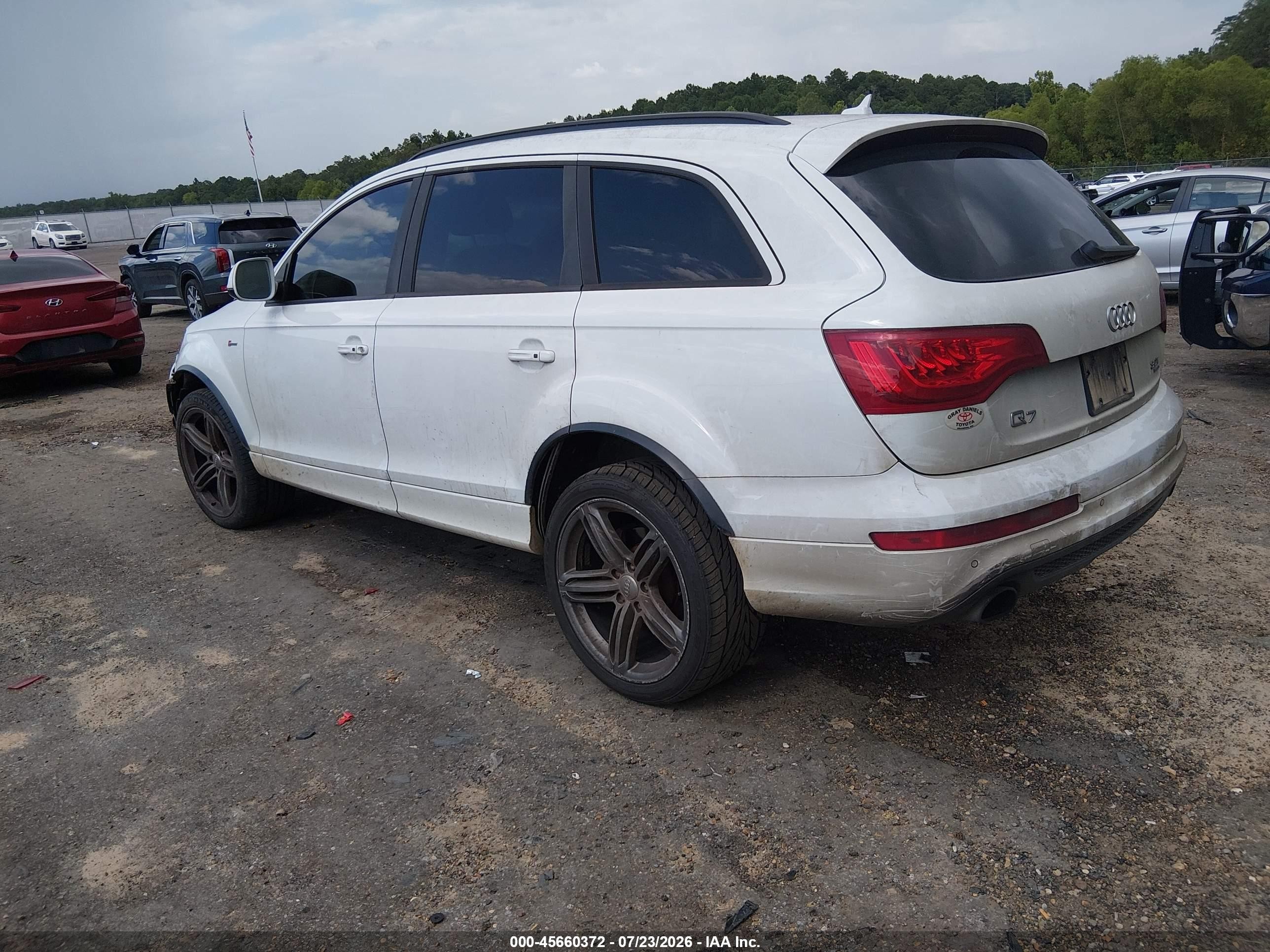 2015 Audi Q7 3.0t S Line Prestige White vin: WA1DGAFE6FD016737
