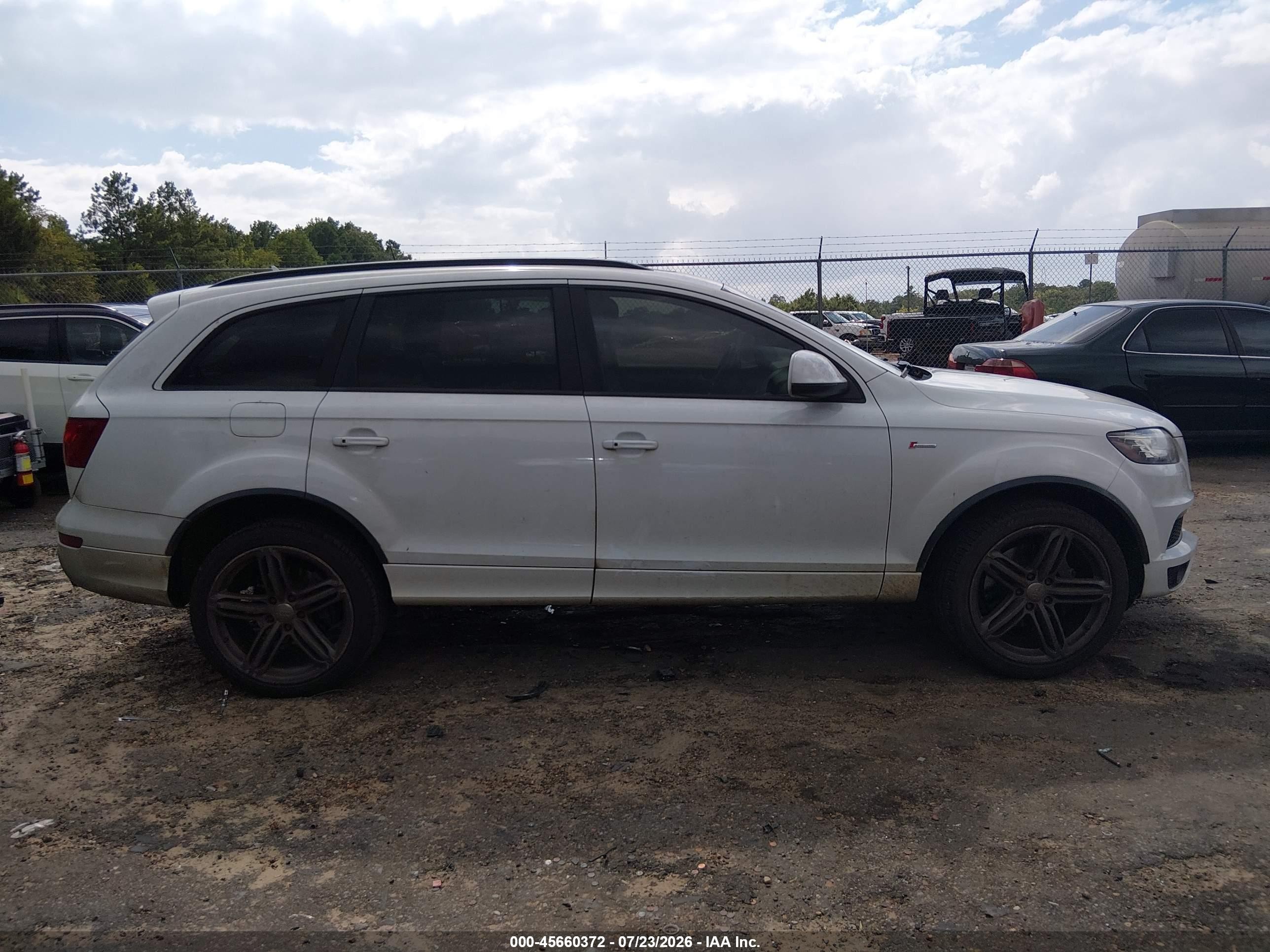 2015 Audi Q7 3.0t S Line Prestige White vin: WA1DGAFE6FD016737