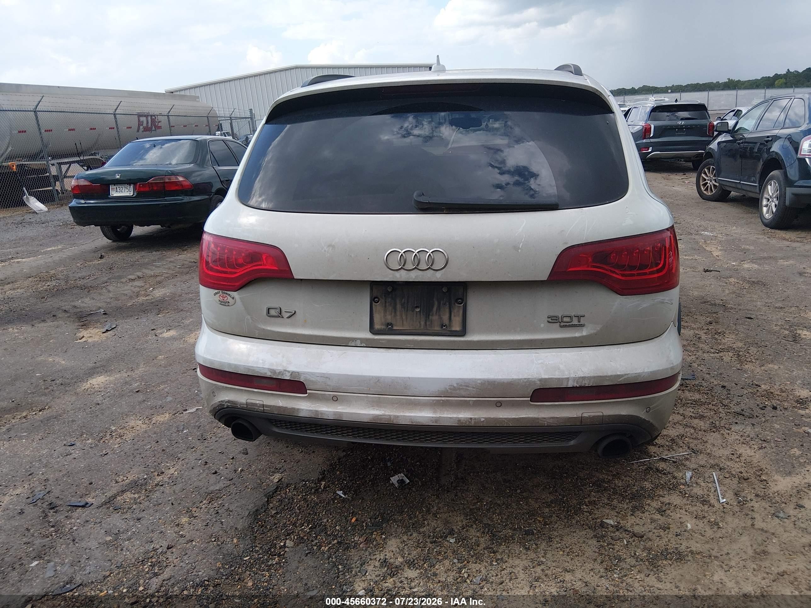 2015 Audi Q7 3.0t S Line Prestige White vin: WA1DGAFE6FD016737