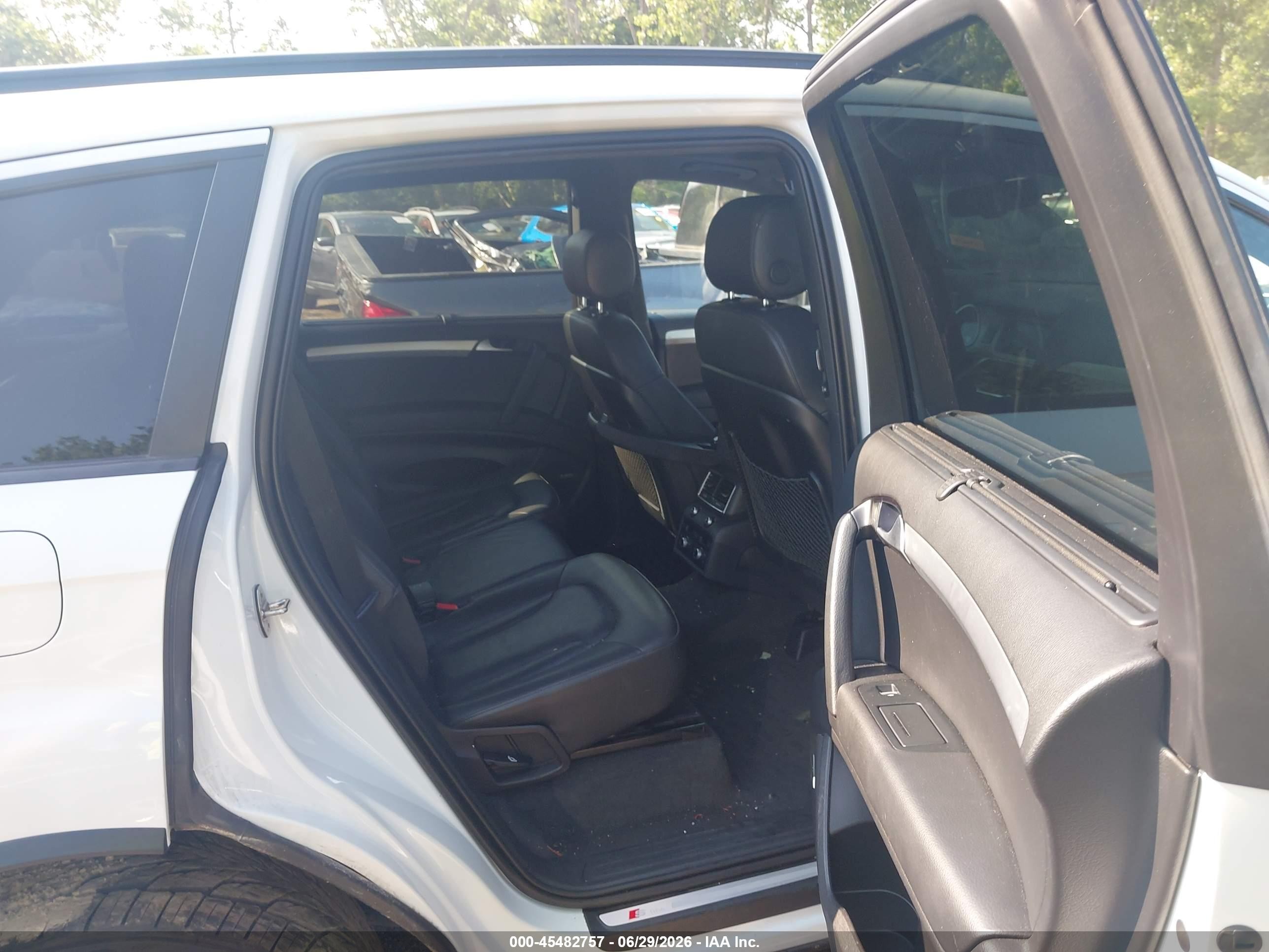 2015 Audi Q7 3.0t S Line Prestige White vin: WA1DGAFE6FD028578