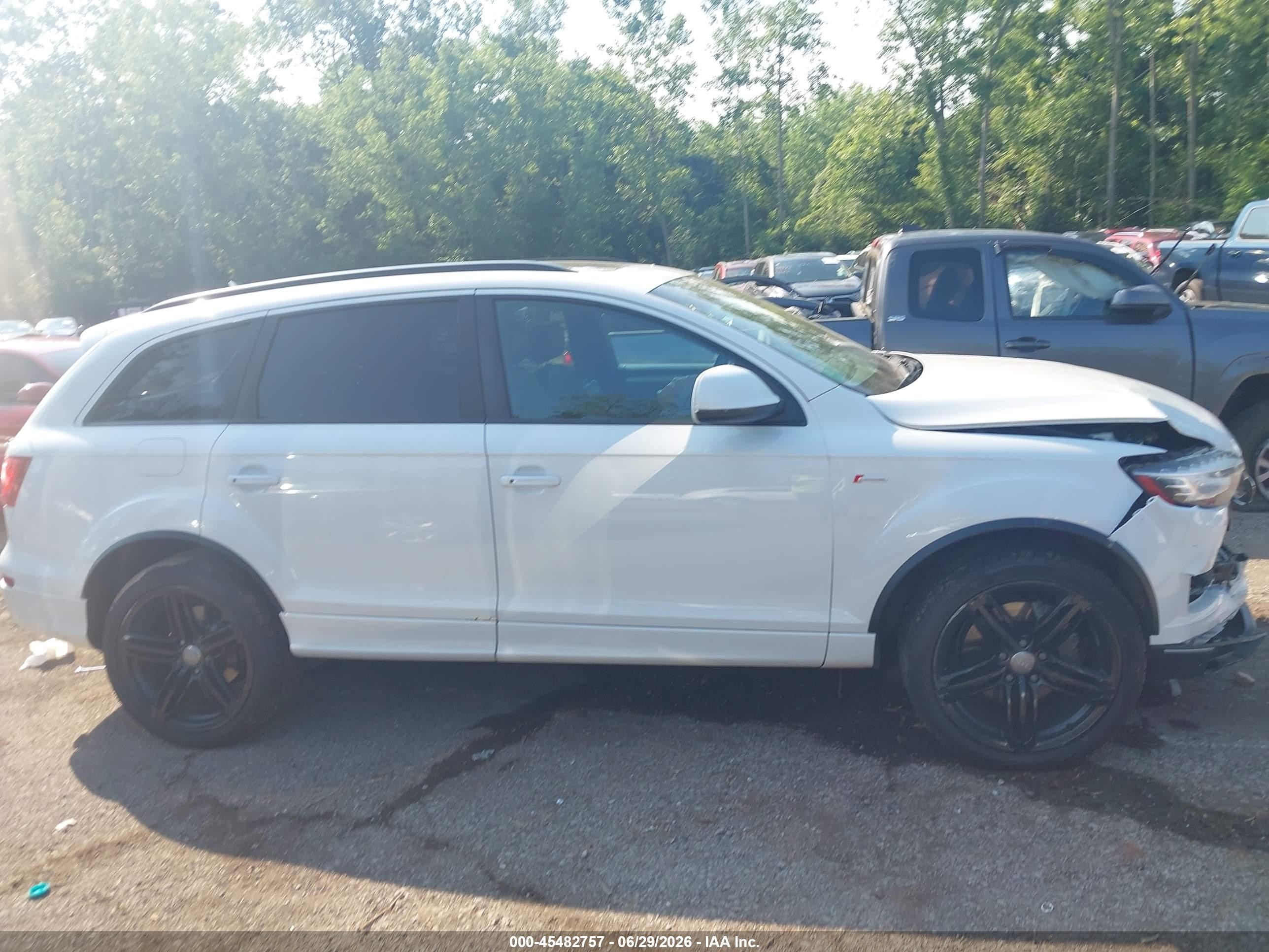 2015 Audi Q7 3.0t S Line Prestige White vin: WA1DGAFE6FD028578