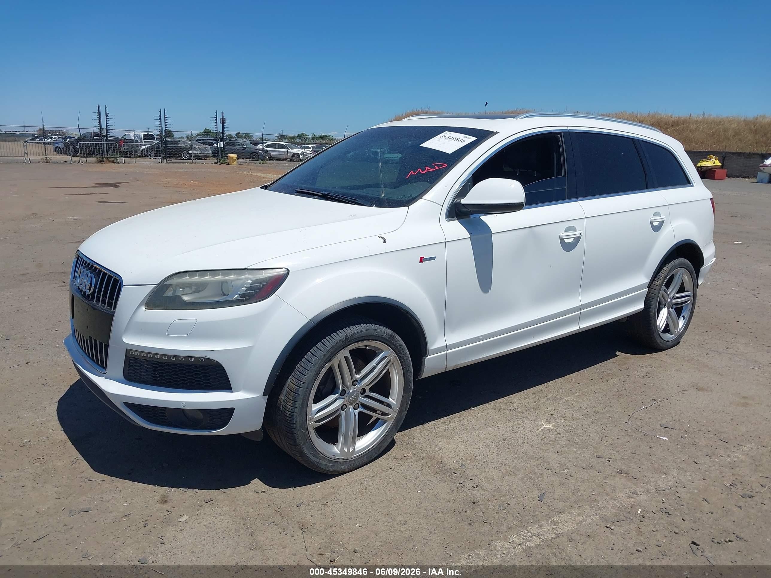 2011 Audi Q7 3.0t S Line Prestige White vin: WA1DGAFE8BD008570