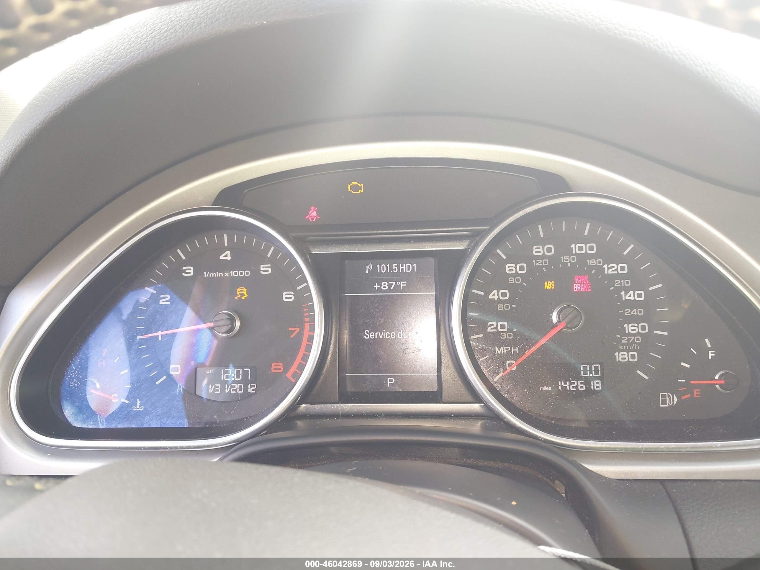 2013 Audi Q7 3.0t S Line Prestige Black vin: WA1DGAFE8DD002576