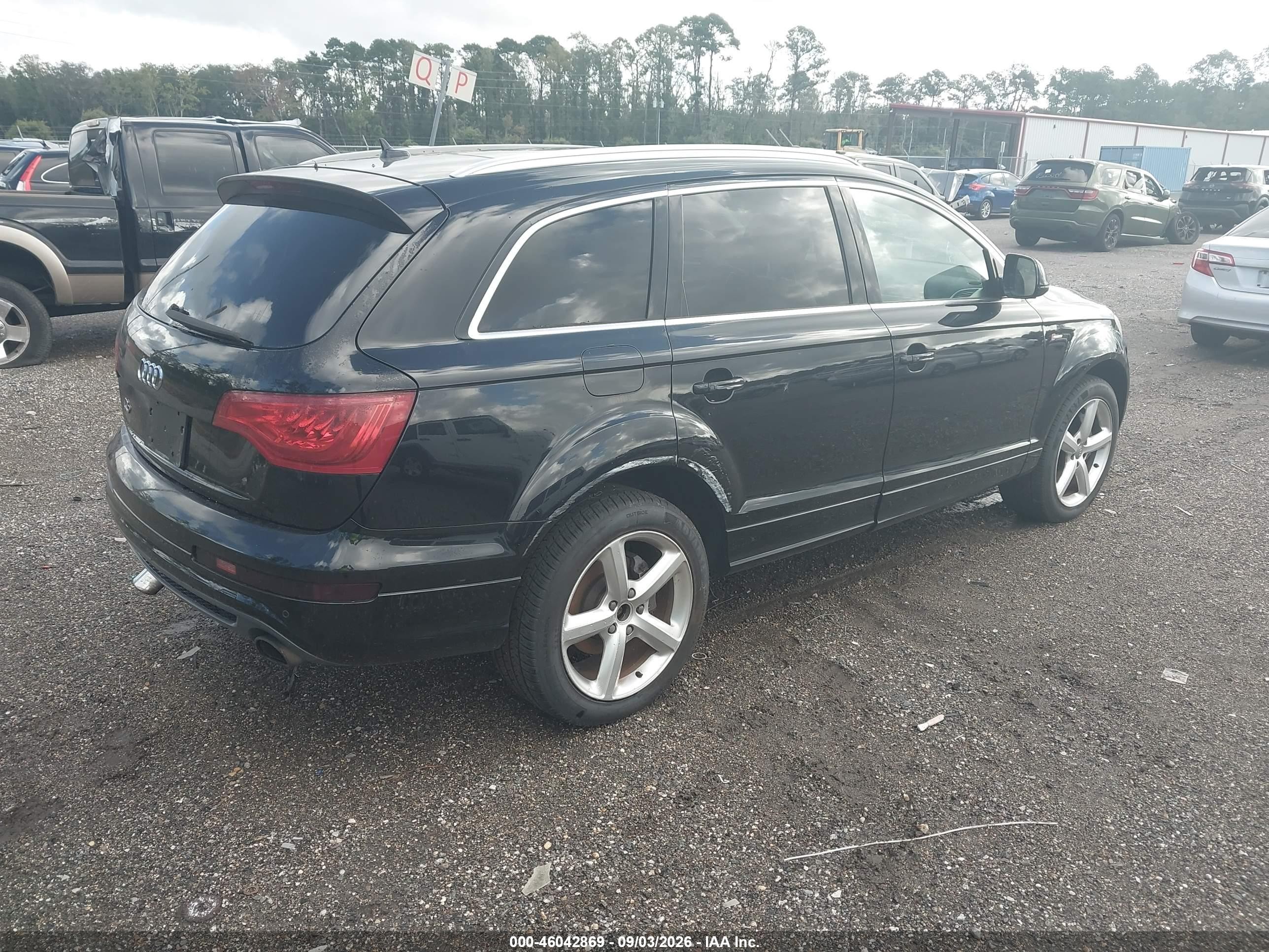 2013 Audi Q7 3.0t S Line Prestige Black vin: WA1DGAFE8DD002576