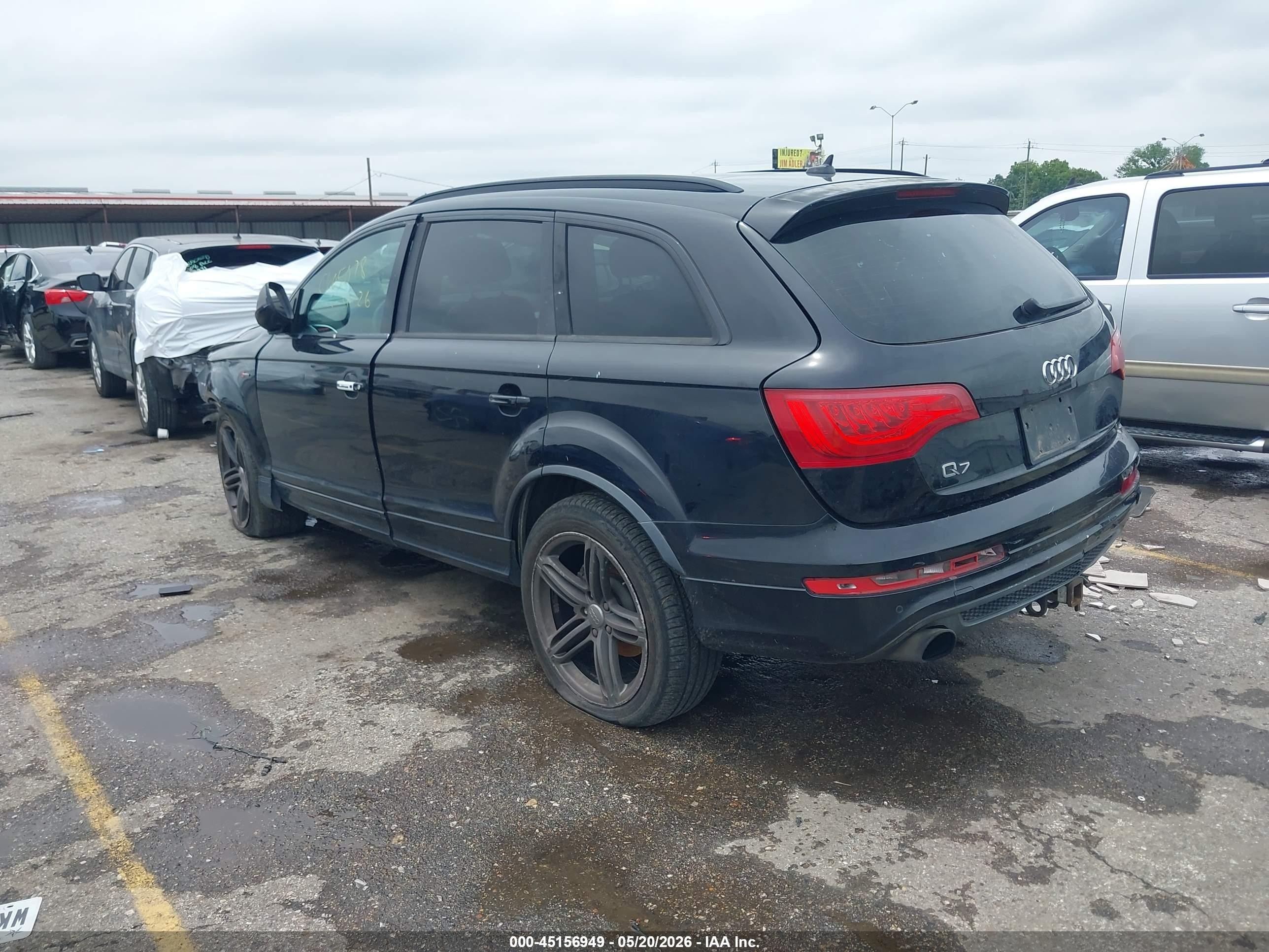 2013 Audi Q7 3.0t S Line Prestige Black vin: WA1DGAFE8DD004876