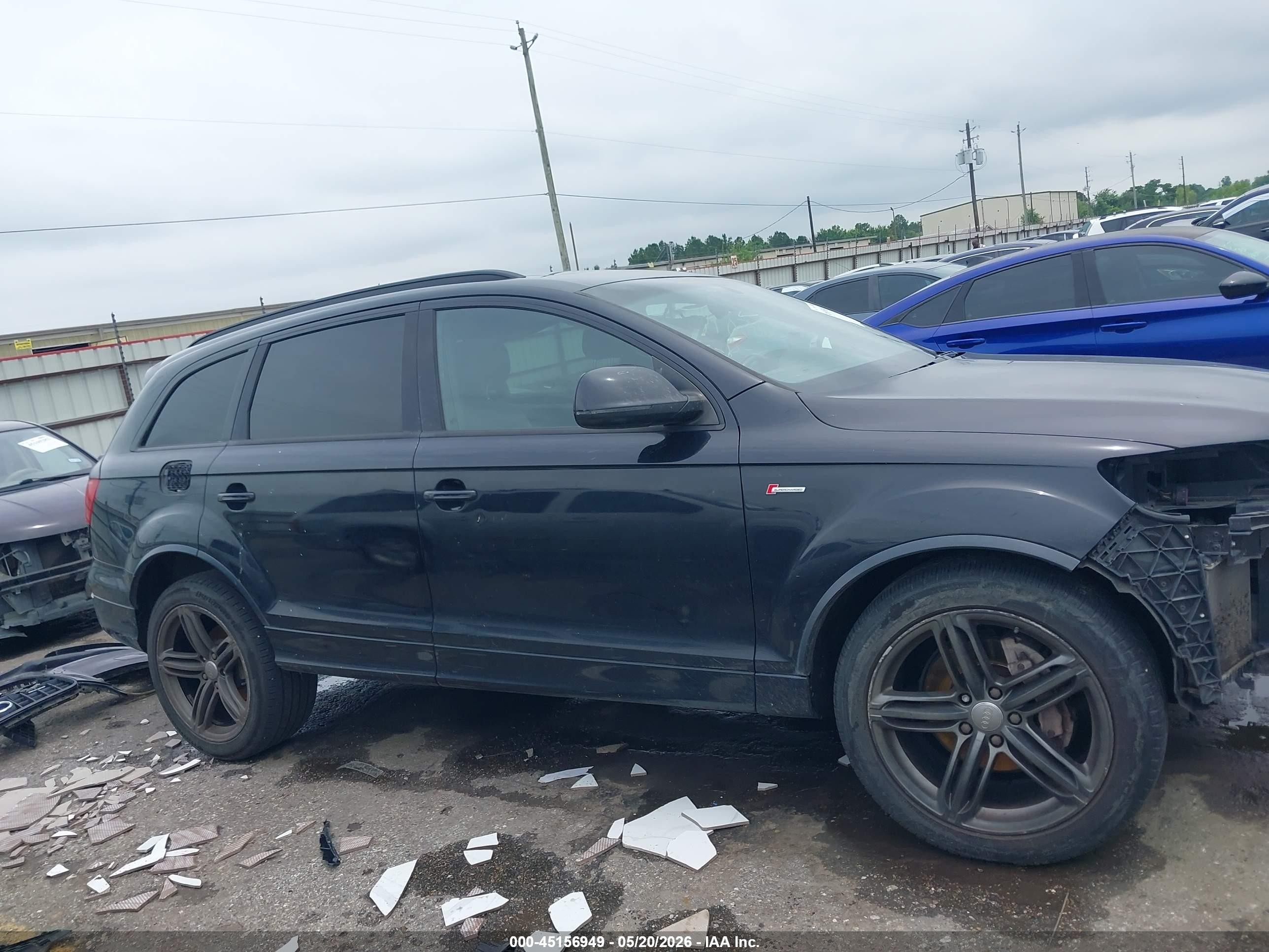 2013 Audi Q7 3.0t S Line Prestige Black vin: WA1DGAFE8DD004876