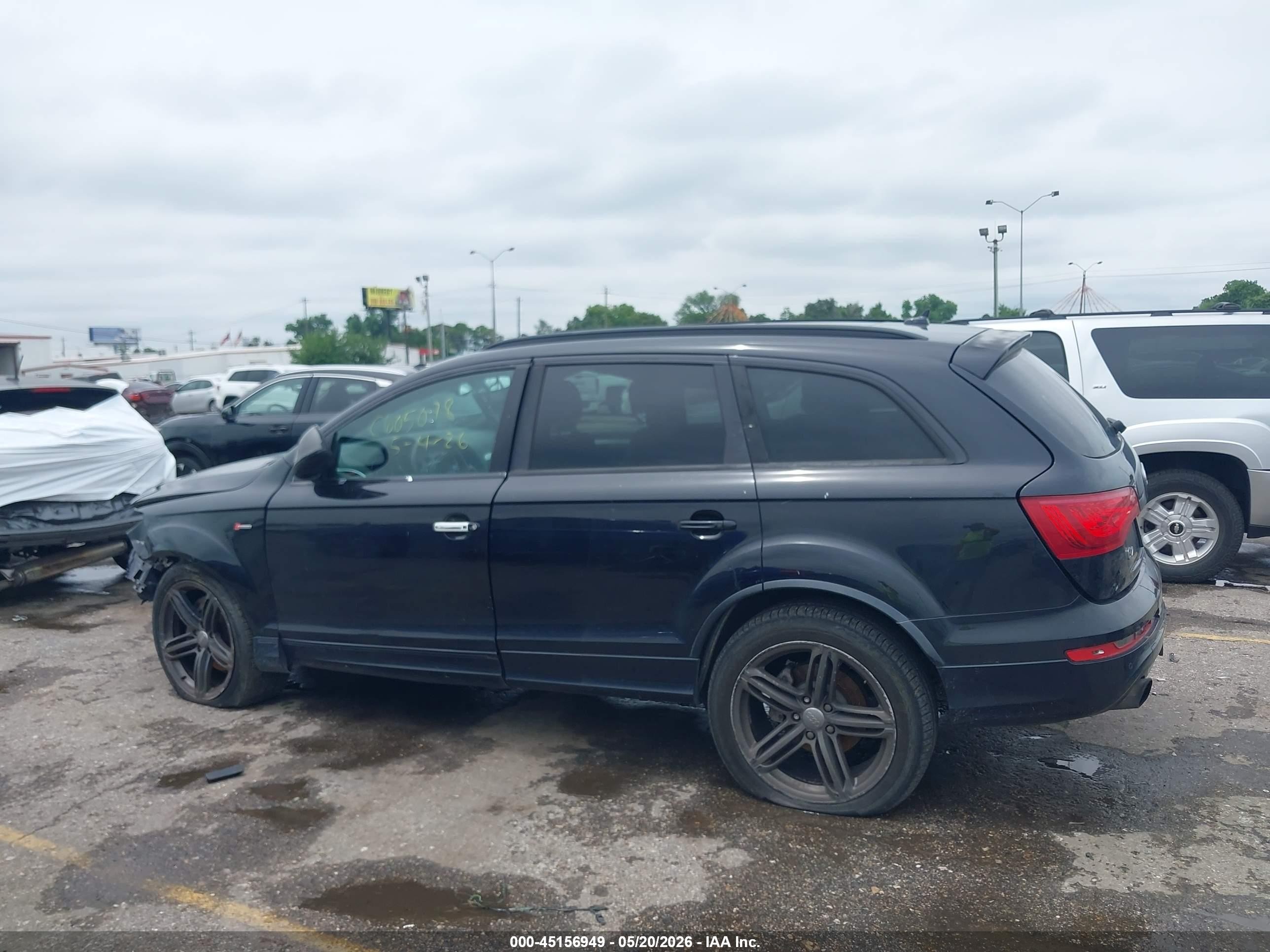 2013 Audi Q7 3.0t S Line Prestige Black vin: WA1DGAFE8DD004876