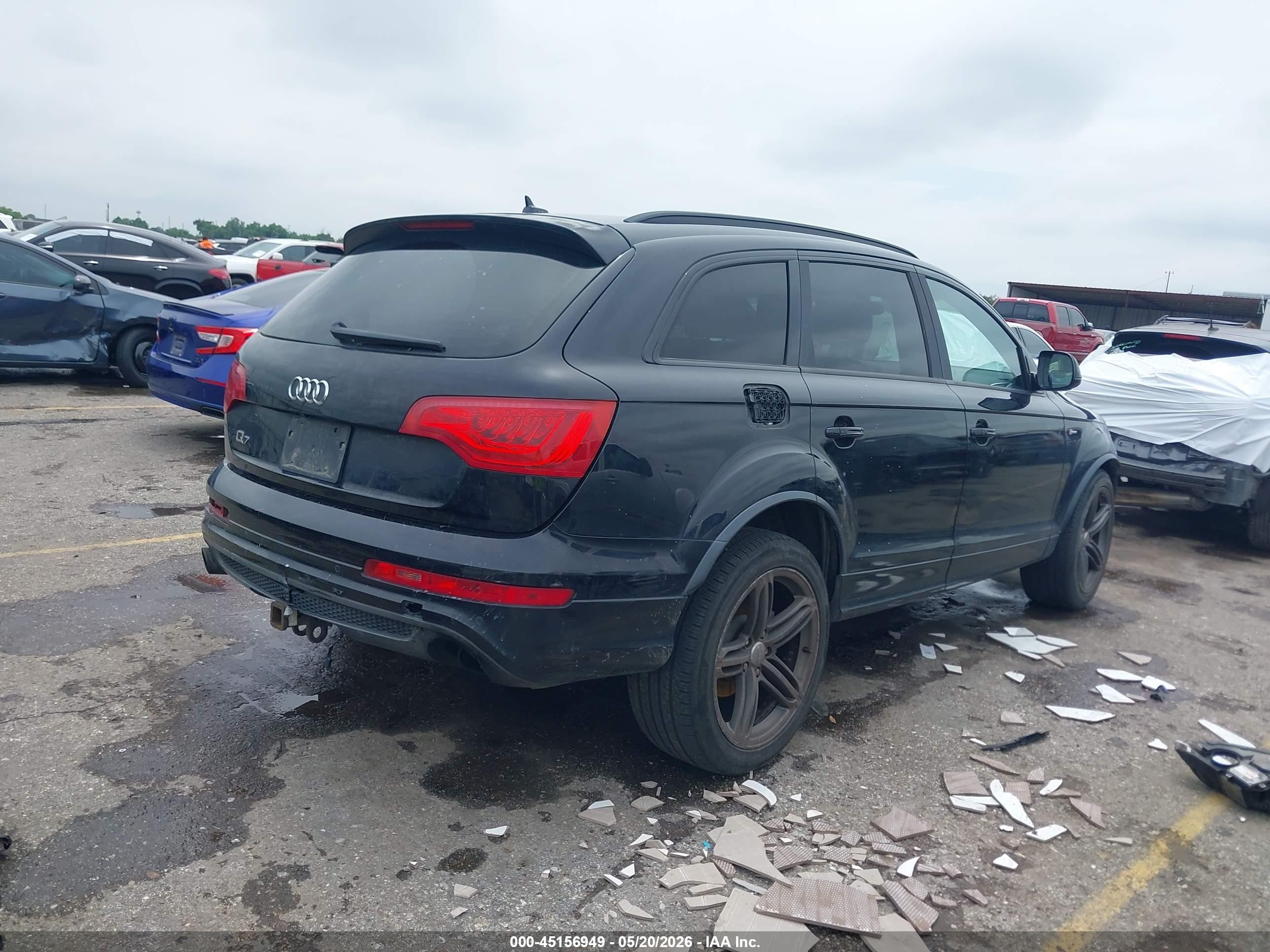 2013 Audi Q7 3.0t S Line Prestige Black vin: WA1DGAFE8DD004876