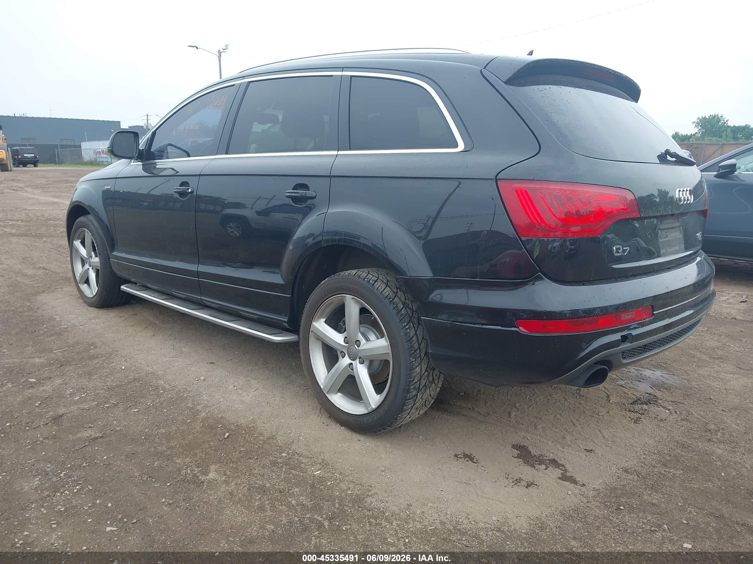 2014 Audi Q7 3.0t S Line Prestige Черный vin: WA1DGAFE8ED007357
