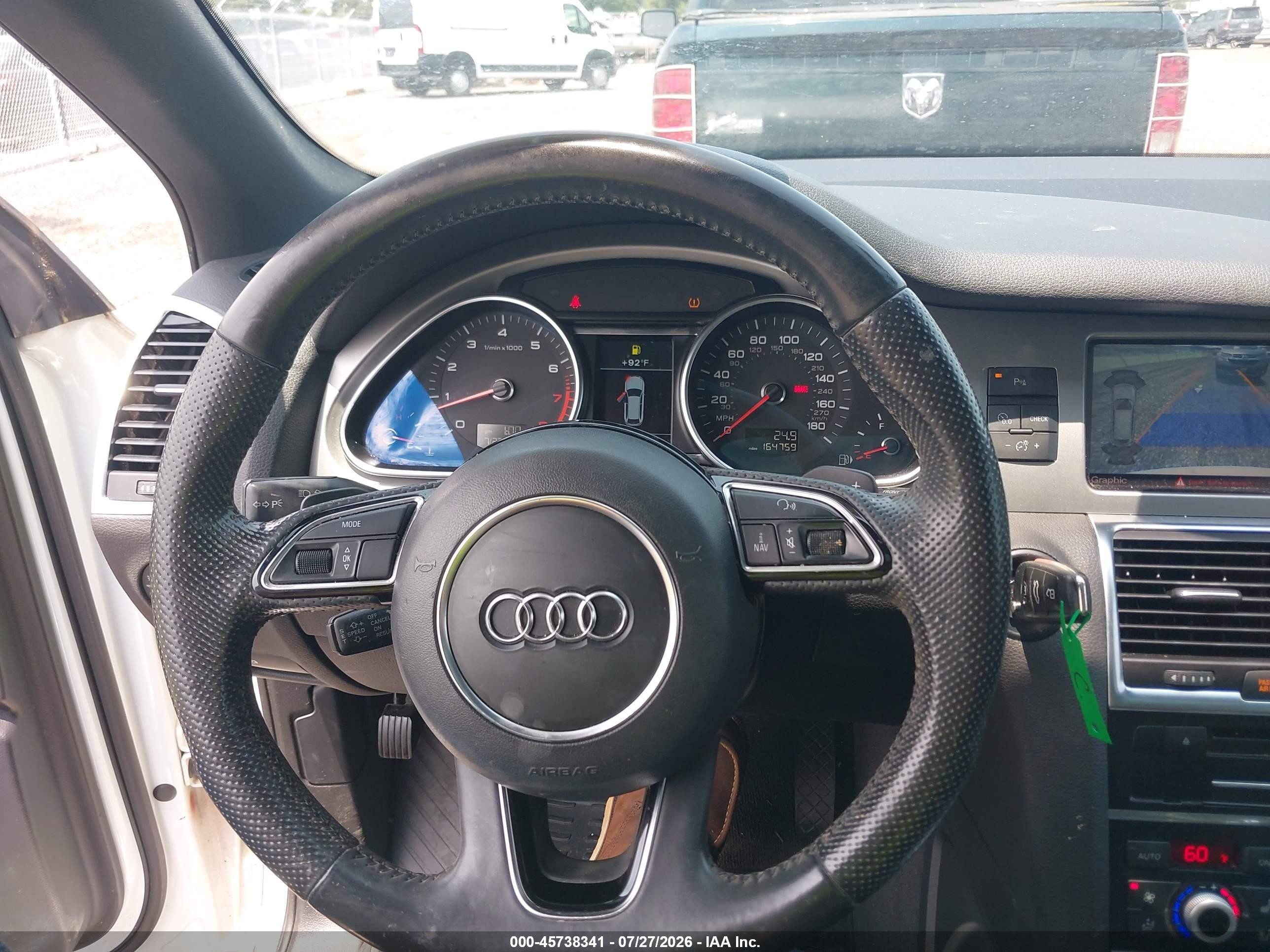 2014 Audi Q7 3.0t S Line Prestige Белый vin: WA1DGAFE8ED016219