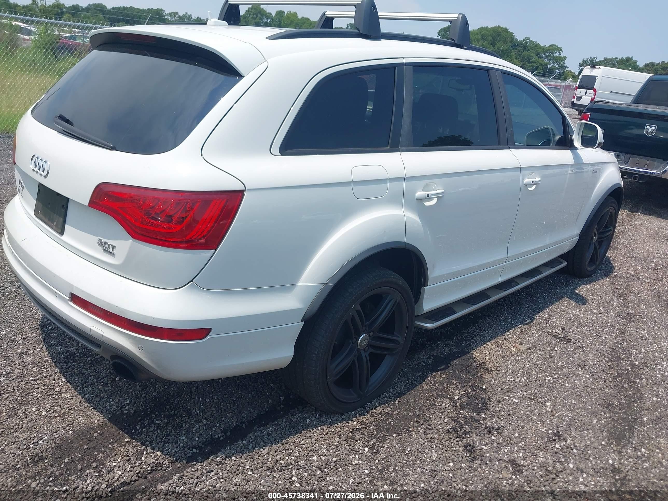 2014 Audi Q7 3.0t S Line Prestige Белый vin: WA1DGAFE8ED016219