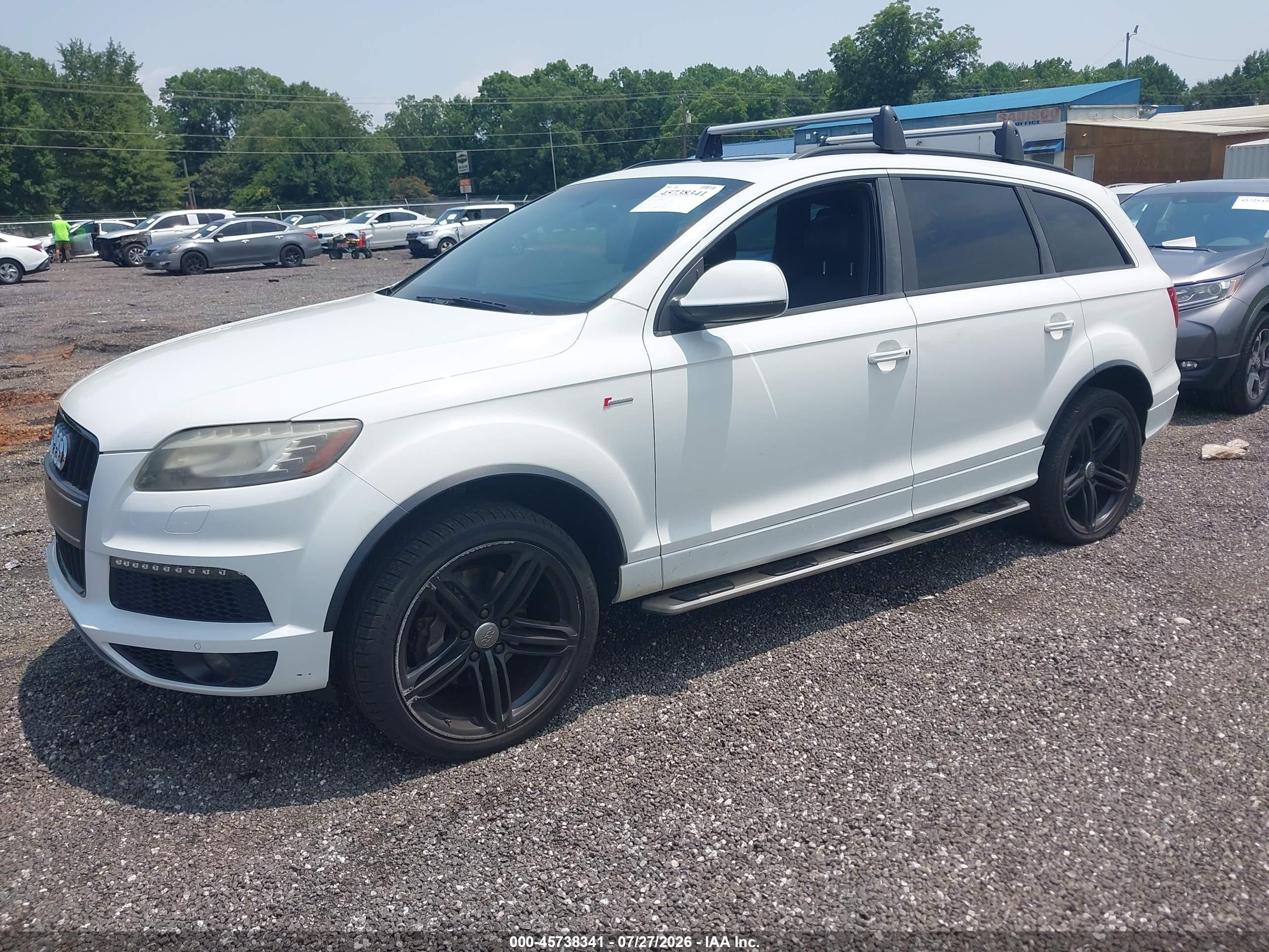 2014 Audi Q7 3.0t S Line Prestige Белый vin: WA1DGAFE8ED016219
