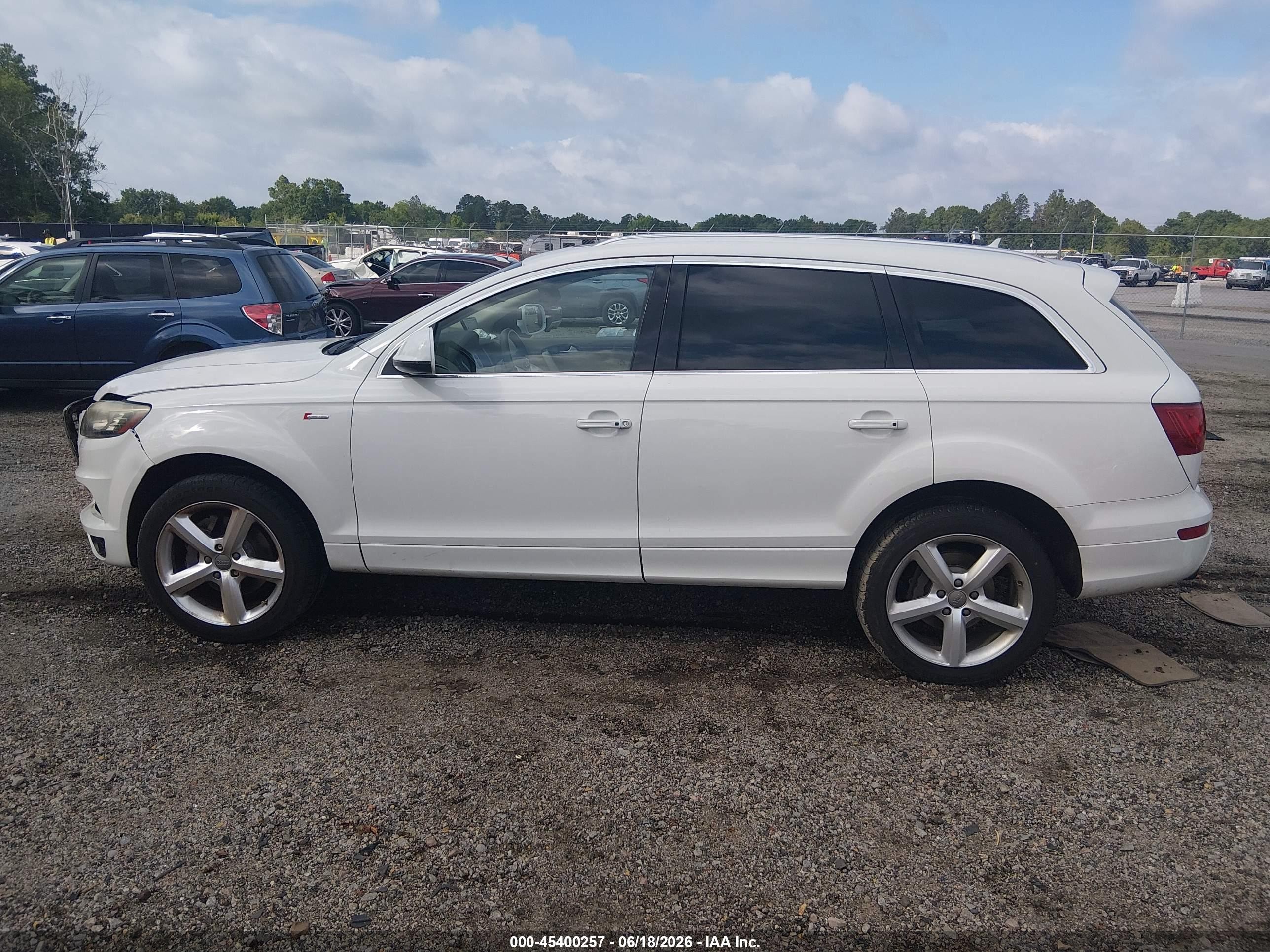 2015 Audi Q7 3.0t S Line Prestige White vin: WA1DGAFE8FD022751