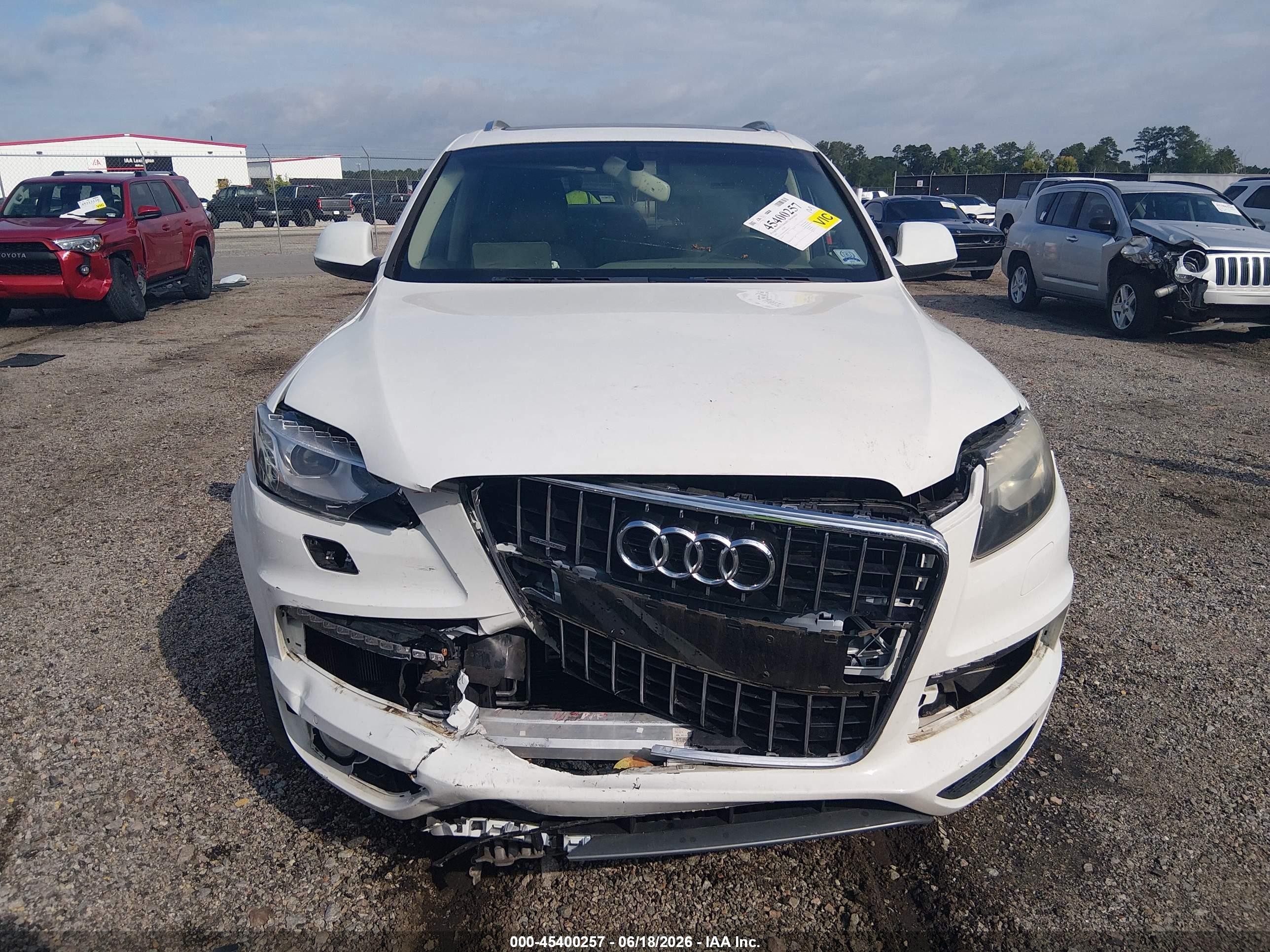 2015 Audi Q7 3.0t S Line Prestige White vin: WA1DGAFE8FD022751