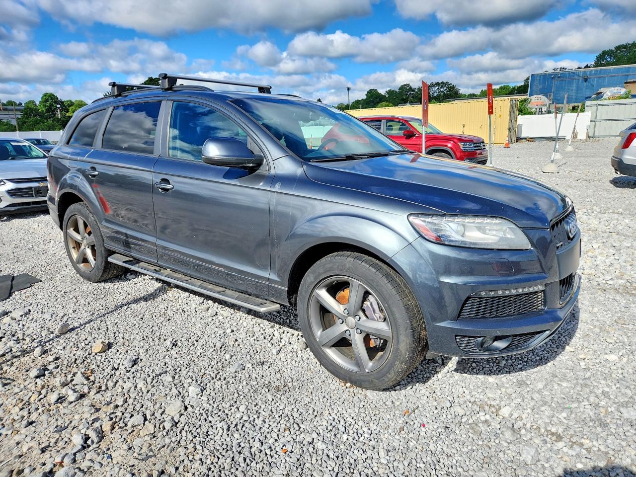 2015 Audi Q7 Prestige Серый vin: WA1DGAFE8FD023074