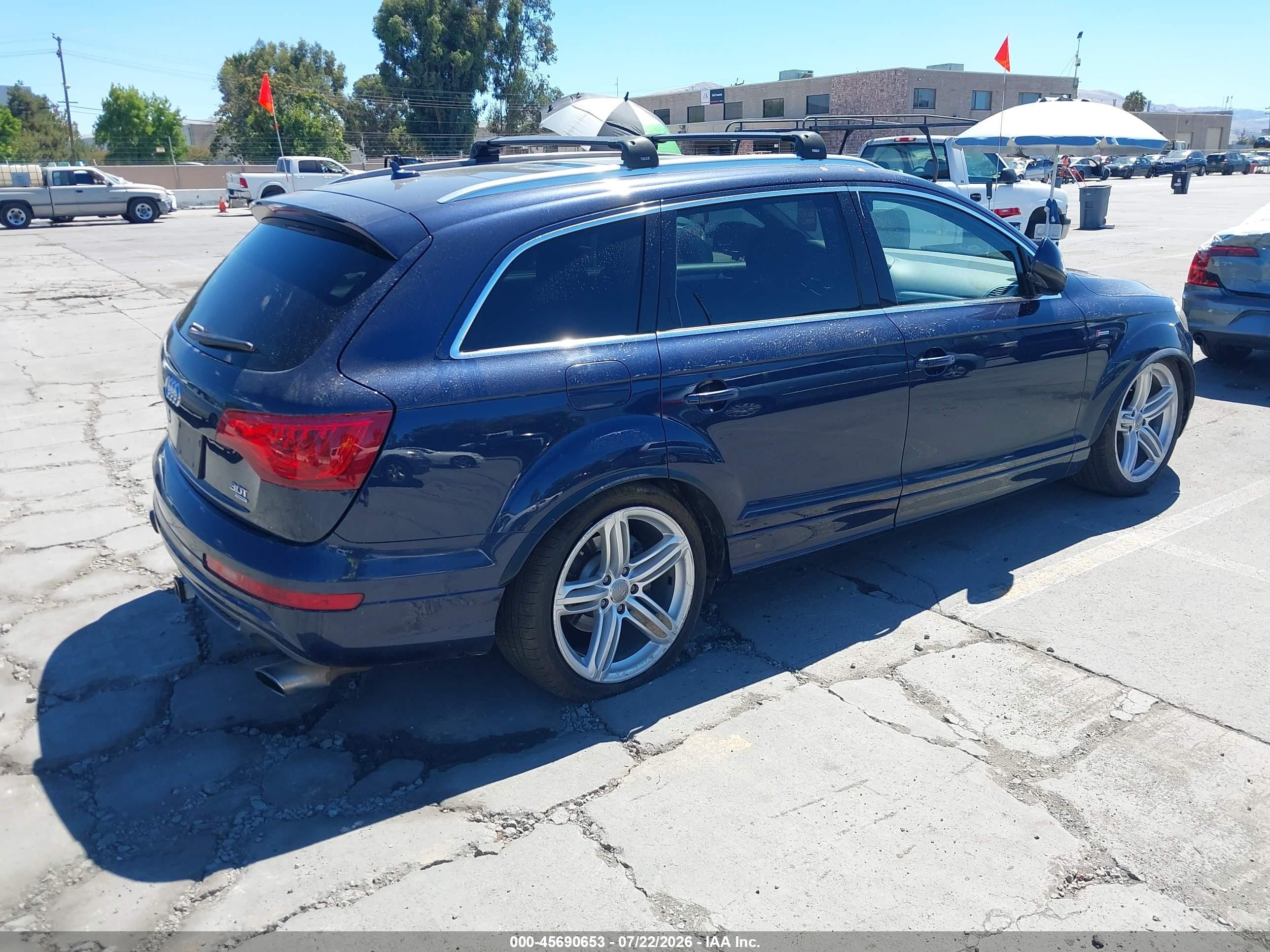 2014 Audi Q7 3.0t S Line Prestige Blue vin: WA1DGAFE9ED004483