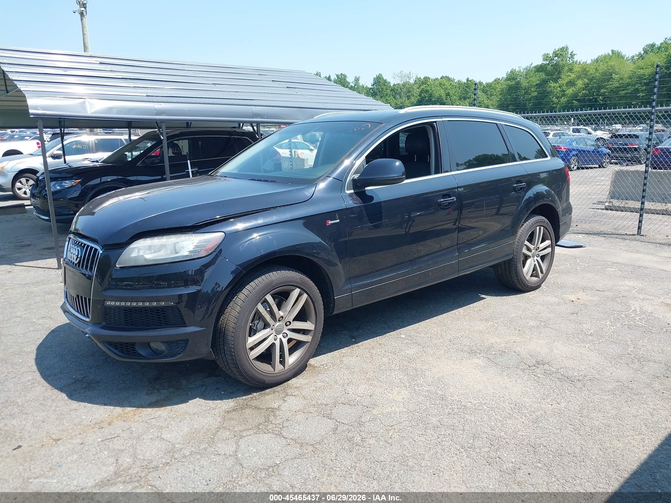 2014 Audi Q7 3.0t S Line Prestige Black vin: WA1DGAFE9ED011756