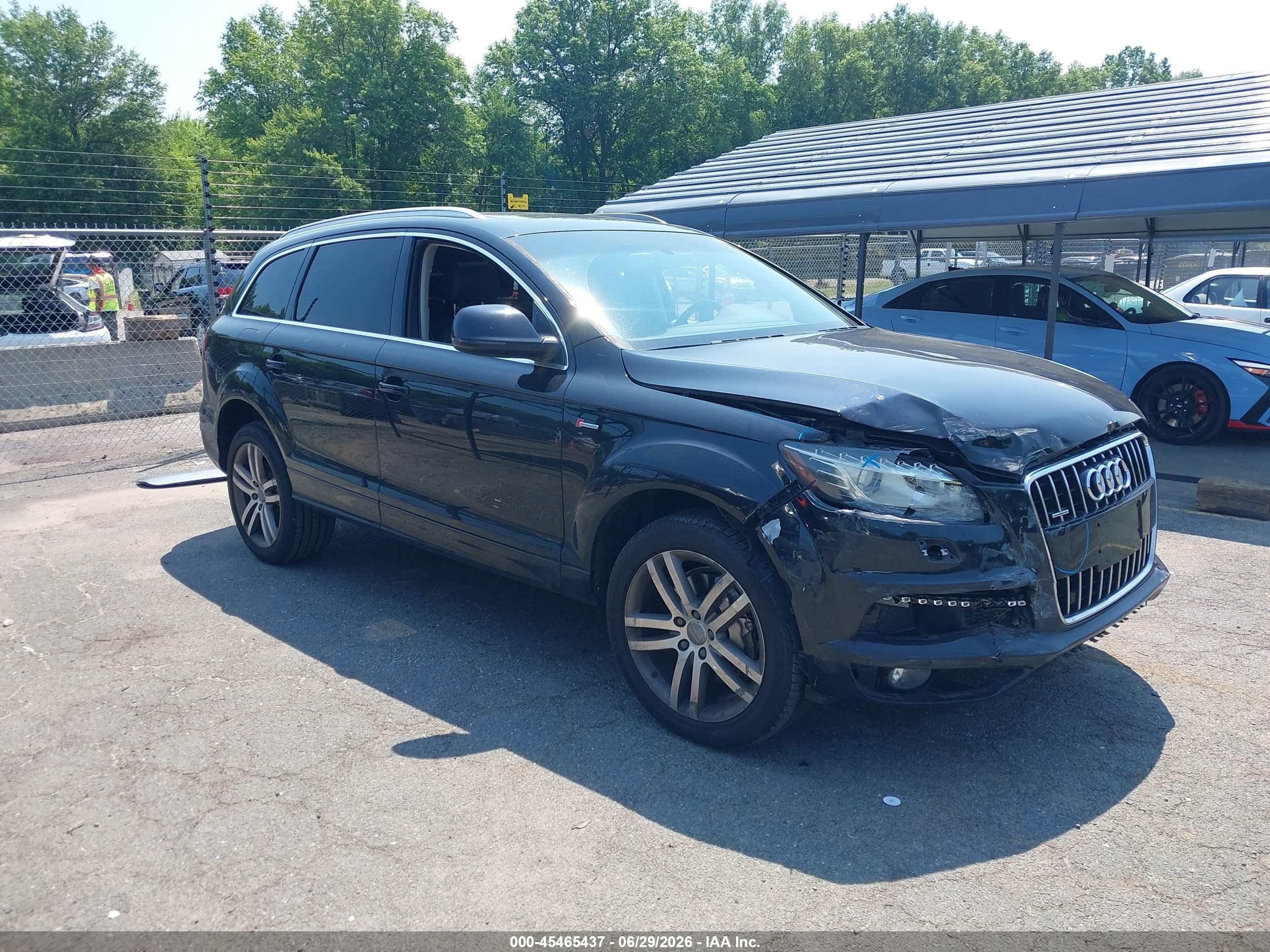 2014 Audi Q7 3.0t S Line Prestige Black vin: WA1DGAFE9ED011756
