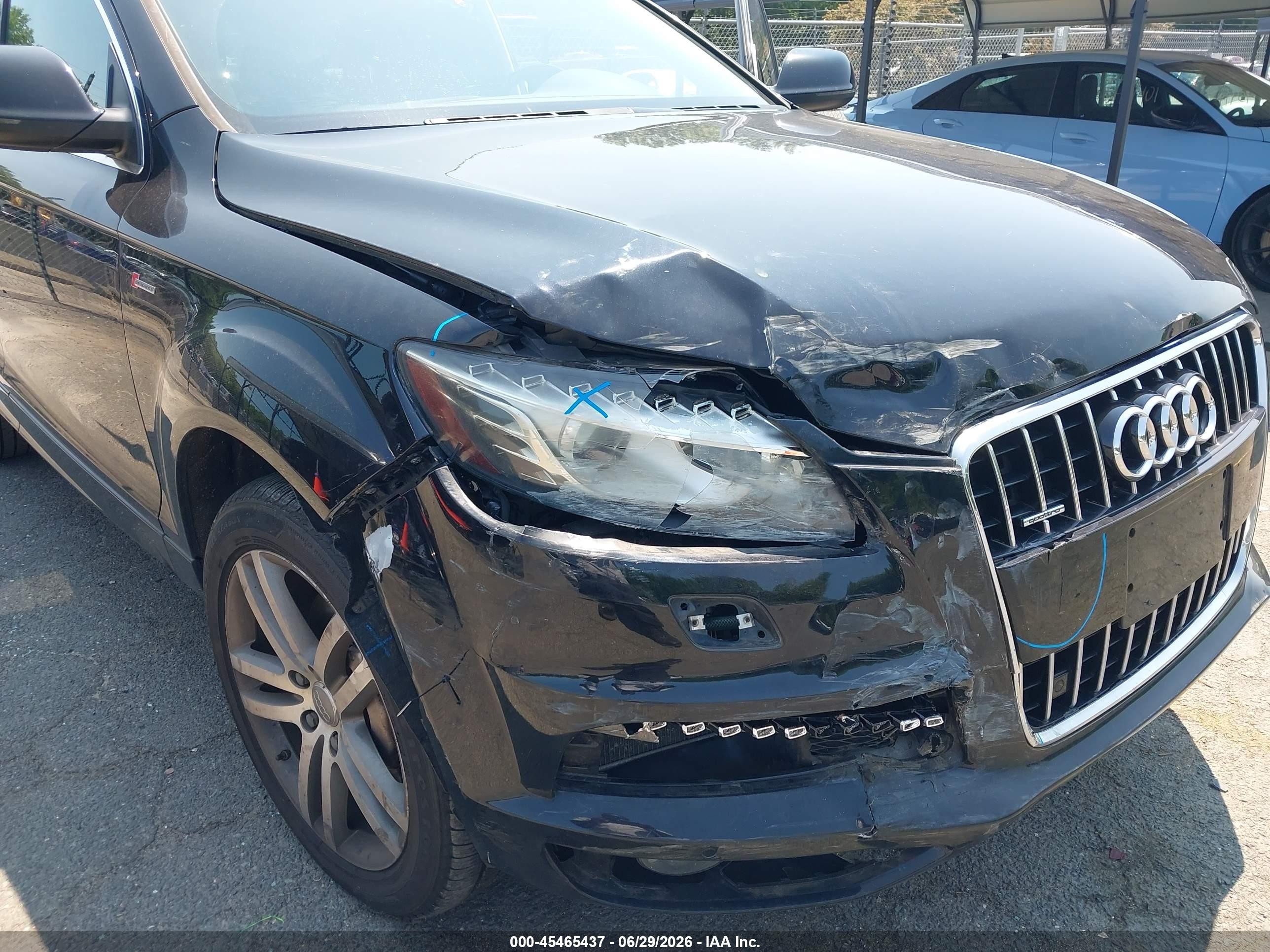 2014 Audi Q7 3.0t S Line Prestige Black vin: WA1DGAFE9ED011756