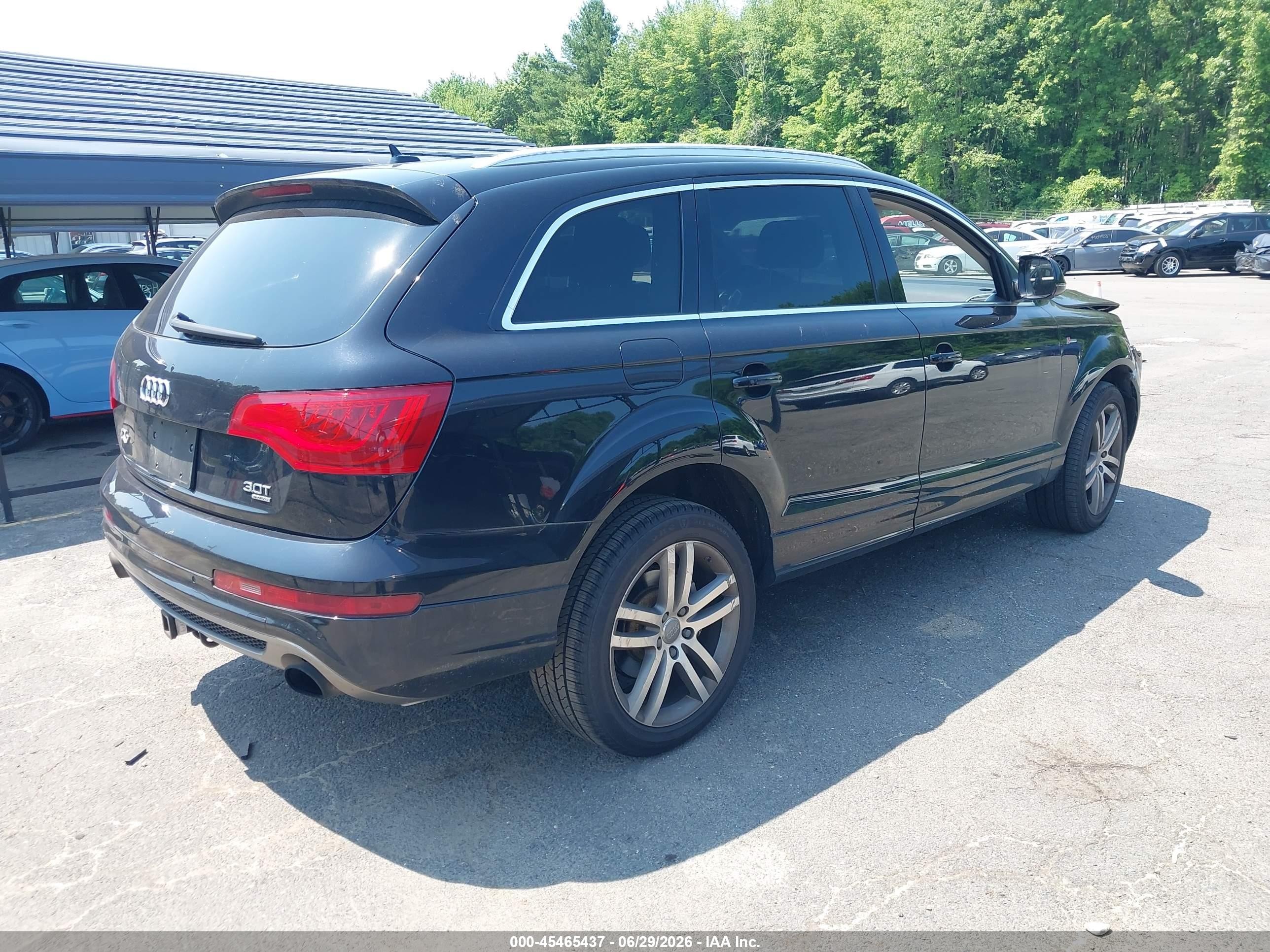 2014 Audi Q7 3.0t S Line Prestige Black vin: WA1DGAFE9ED011756