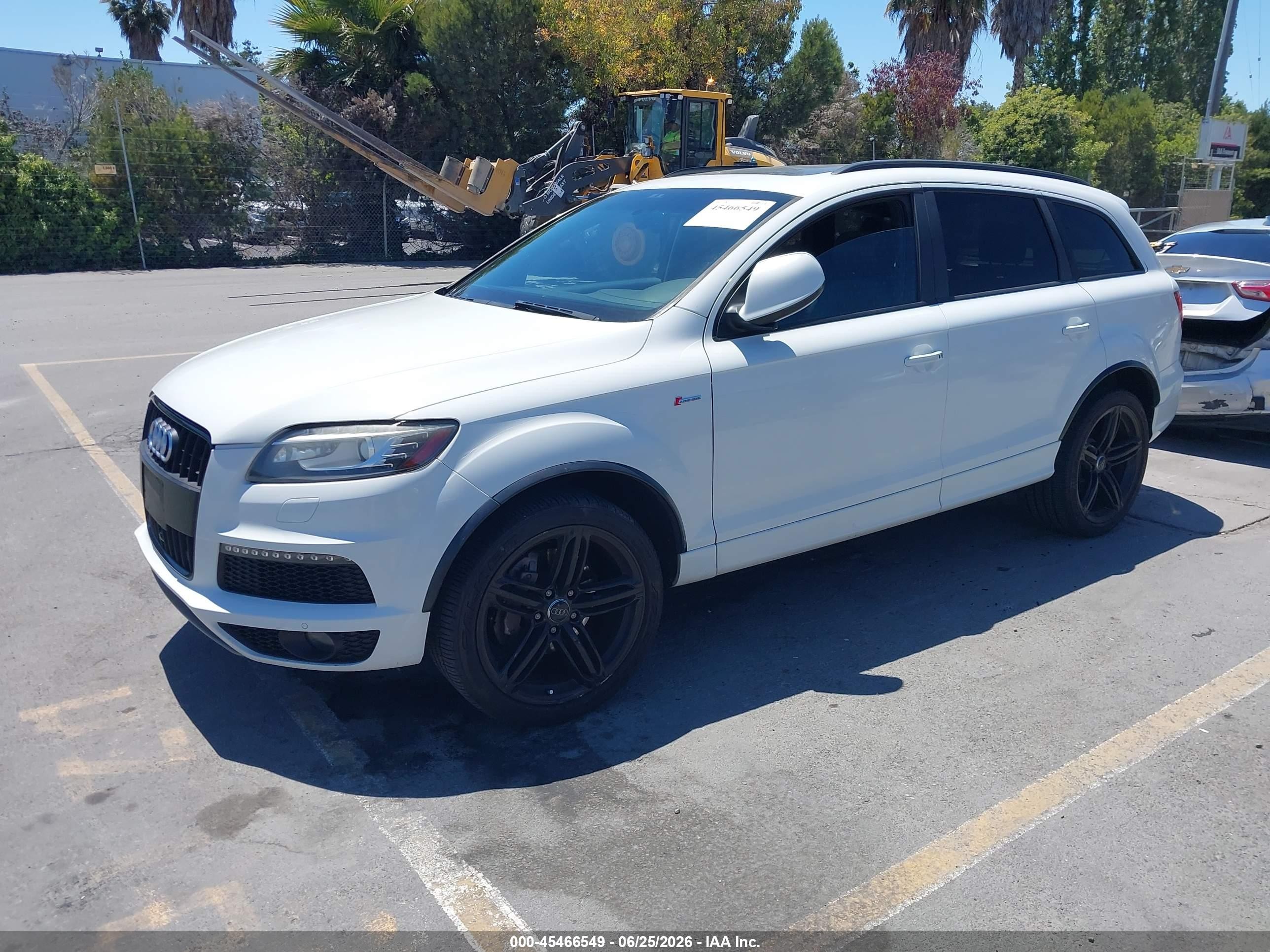 2015 Audi Q7 3.0t S Line Prestige White vin: WA1DGAFE9FD013332