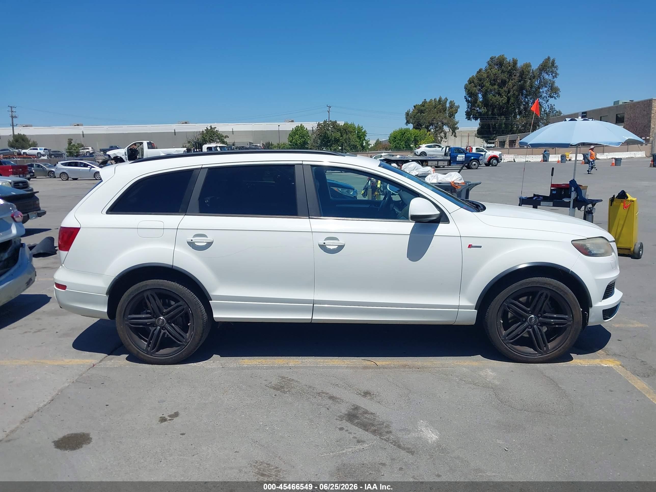 2015 Audi Q7 3.0t S Line Prestige White vin: WA1DGAFE9FD013332