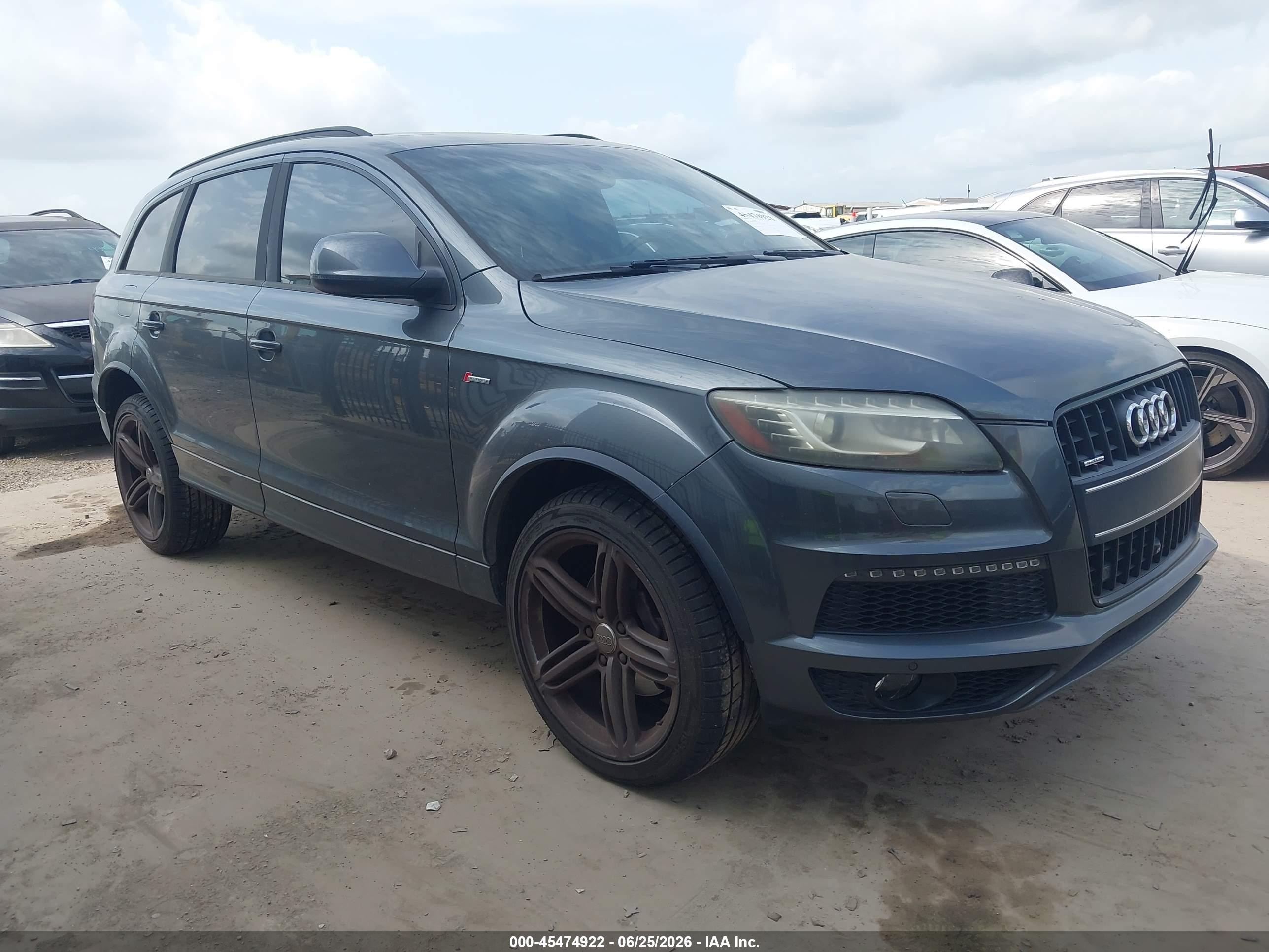 2015 Audi Q7 3.0t S Line Prestige Gray vin: WA1DGAFE9FD016540