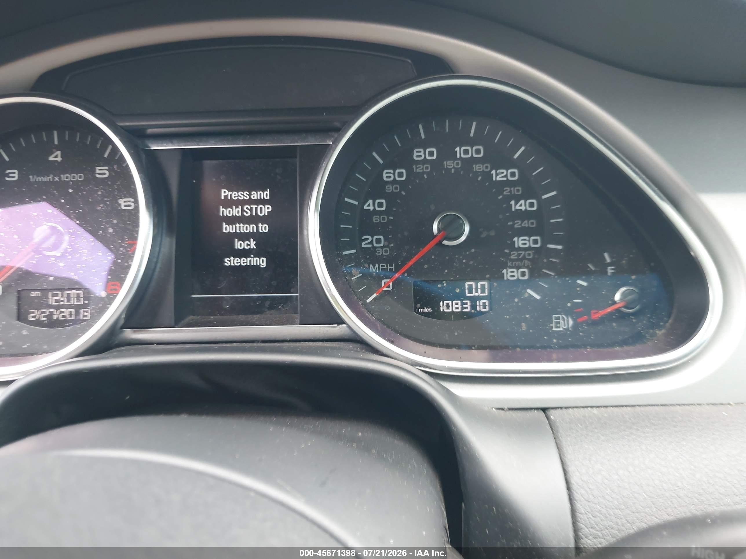 2015 Audi Q7 3.0t S Line Prestige Gray vin: WA1DGAFE9FD017591