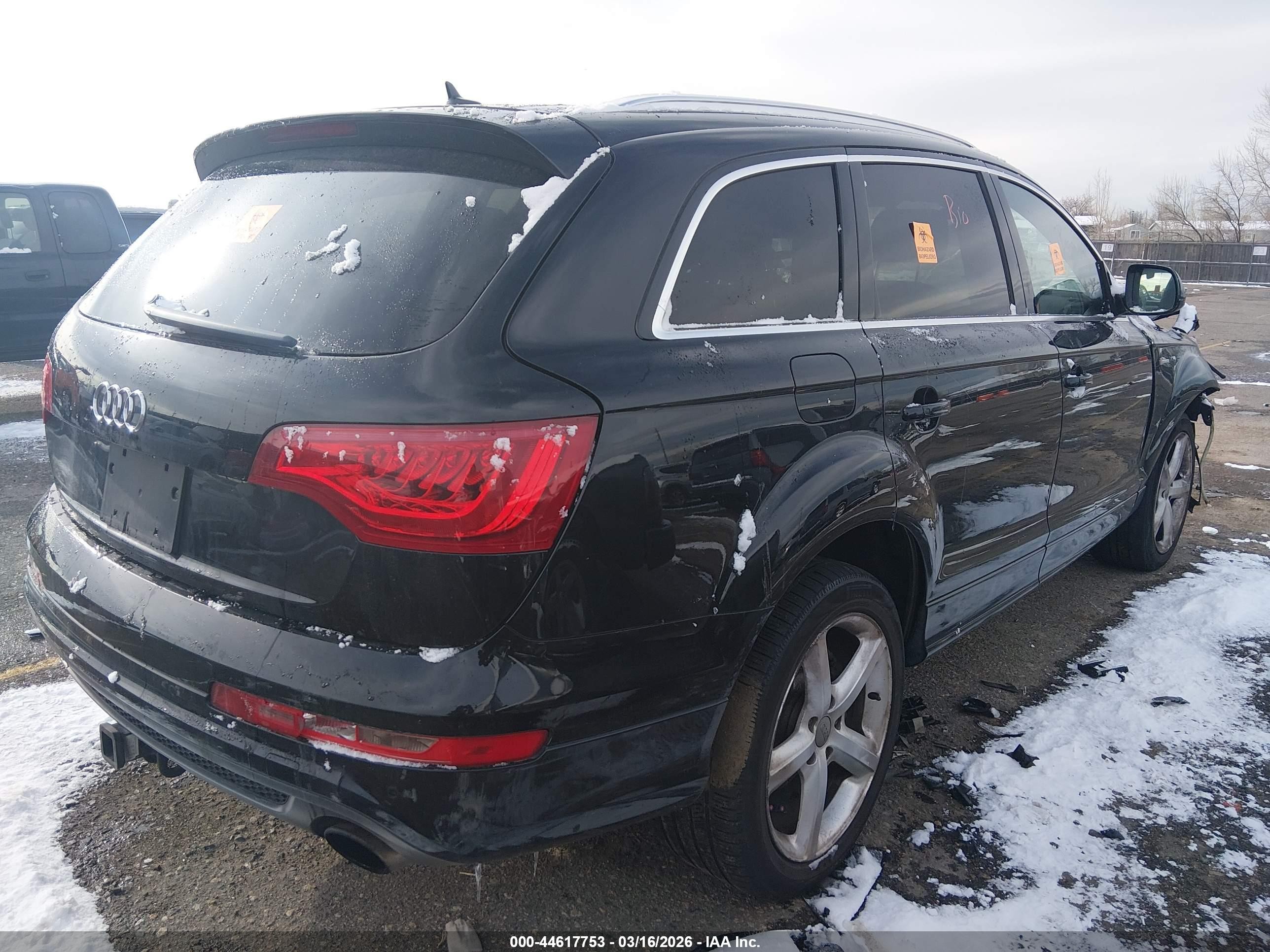 2011 Audi Q7 3.0t S Line Prestige Black vin: WA1DGAFEXBD010689