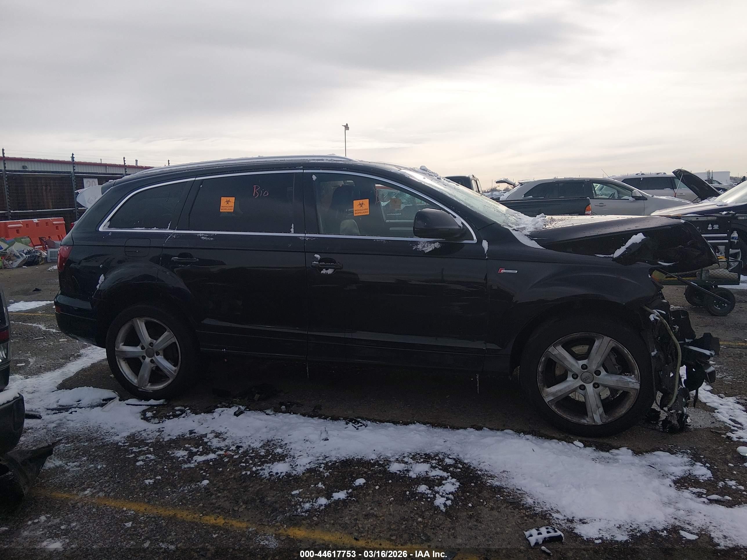 2011 Audi Q7 3.0t S Line Prestige Black vin: WA1DGAFEXBD010689