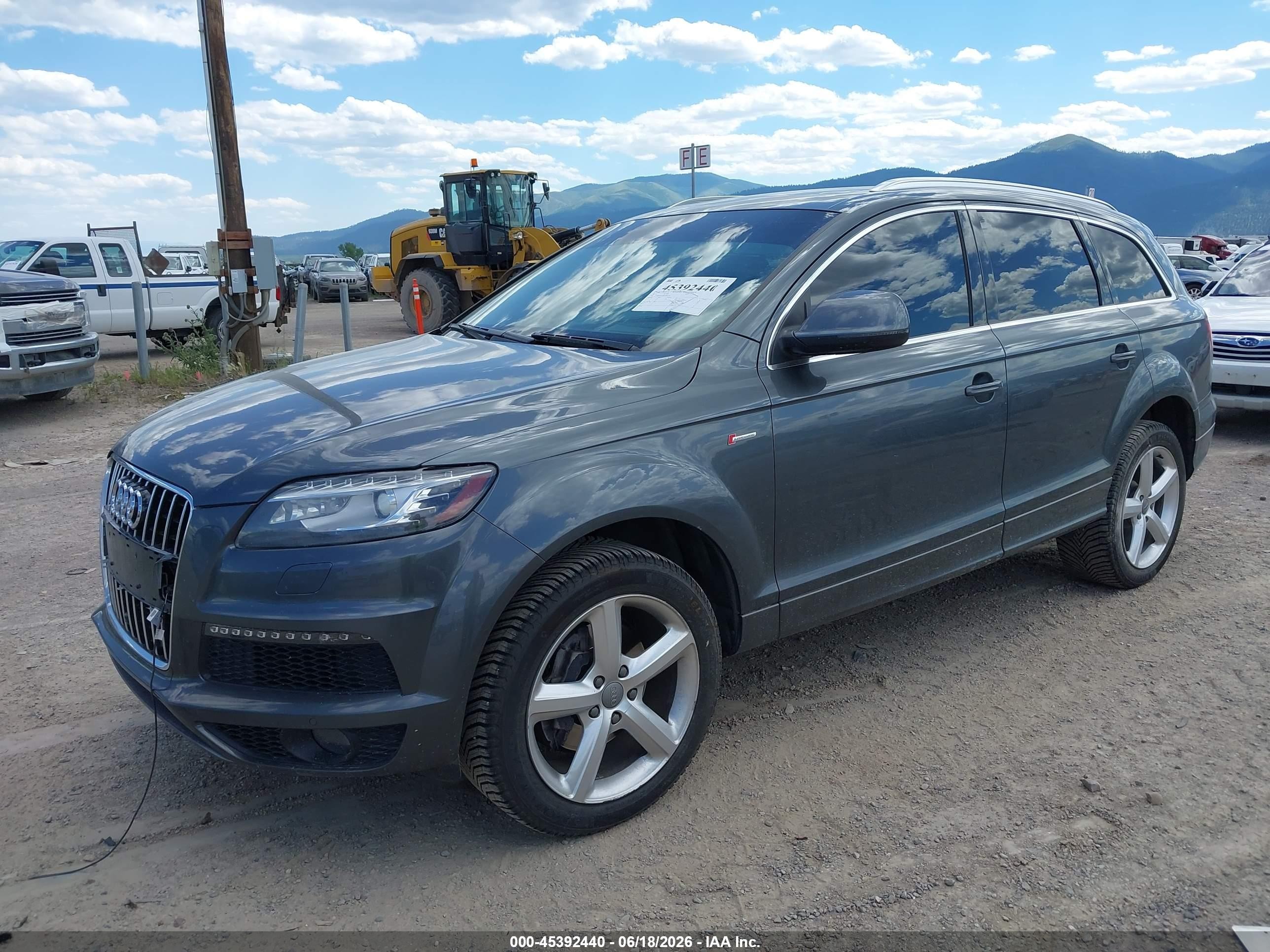 2013 Audi Q7 3.0t S Line Prestige Gray vin: WA1DGAFEXDD006158