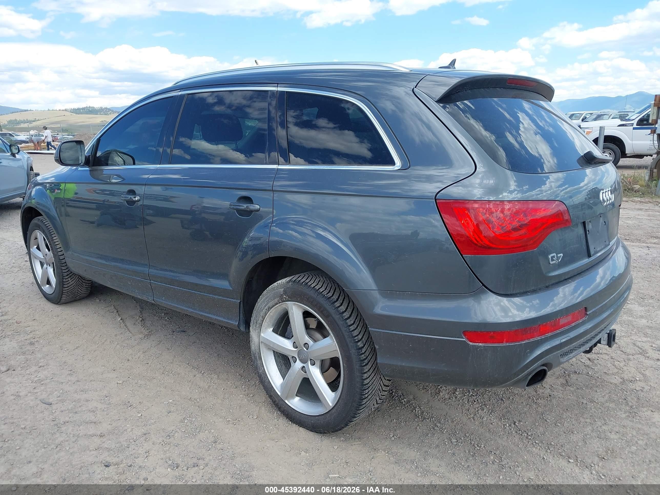 2013 Audi Q7 3.0t S Line Prestige Gray vin: WA1DGAFEXDD006158