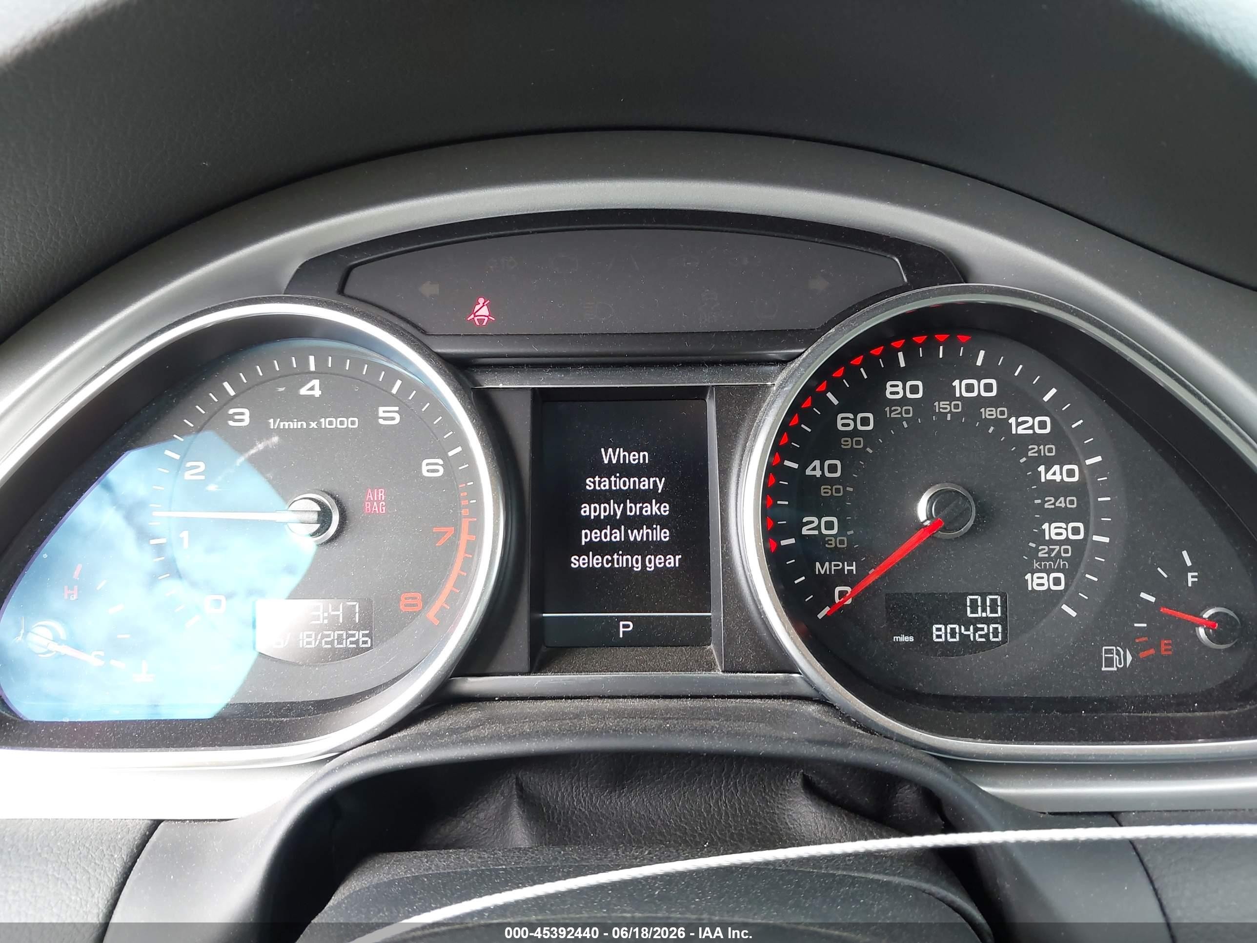 2013 Audi Q7 3.0t S Line Prestige Gray vin: WA1DGAFEXDD006158