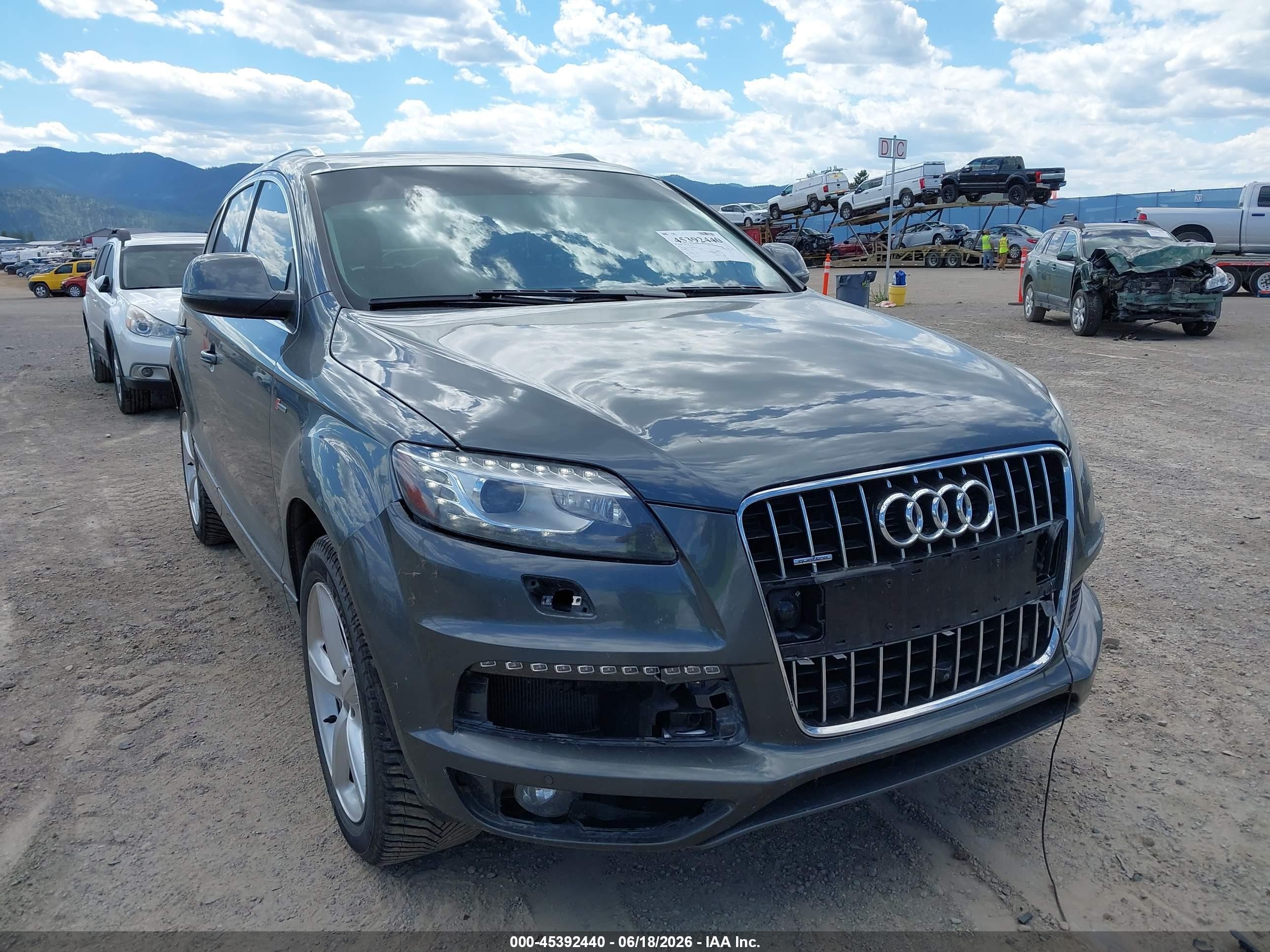 2013 Audi Q7 3.0t S Line Prestige Gray vin: WA1DGAFEXDD006158
