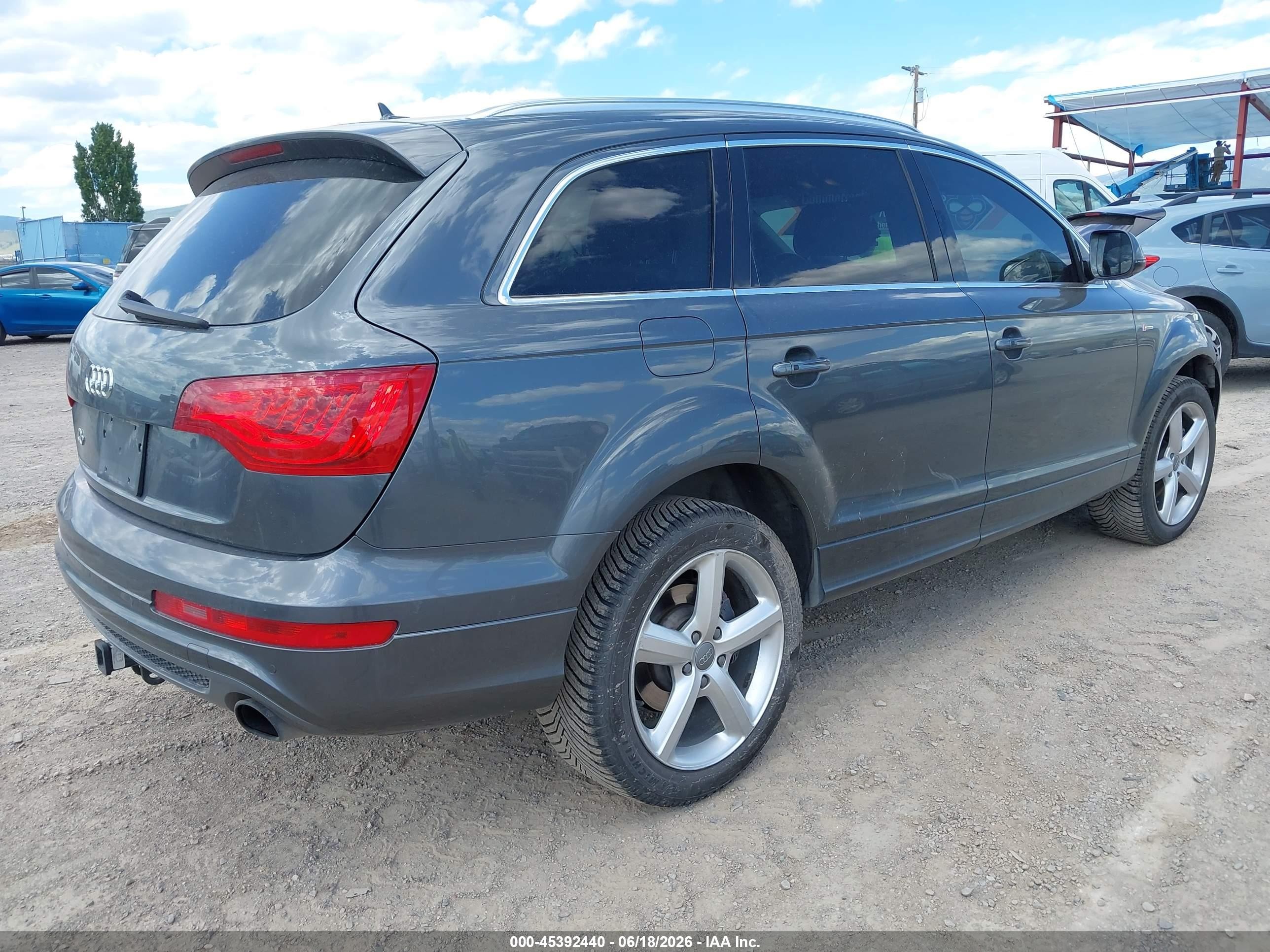 2013 Audi Q7 3.0t S Line Prestige Gray vin: WA1DGAFEXDD006158