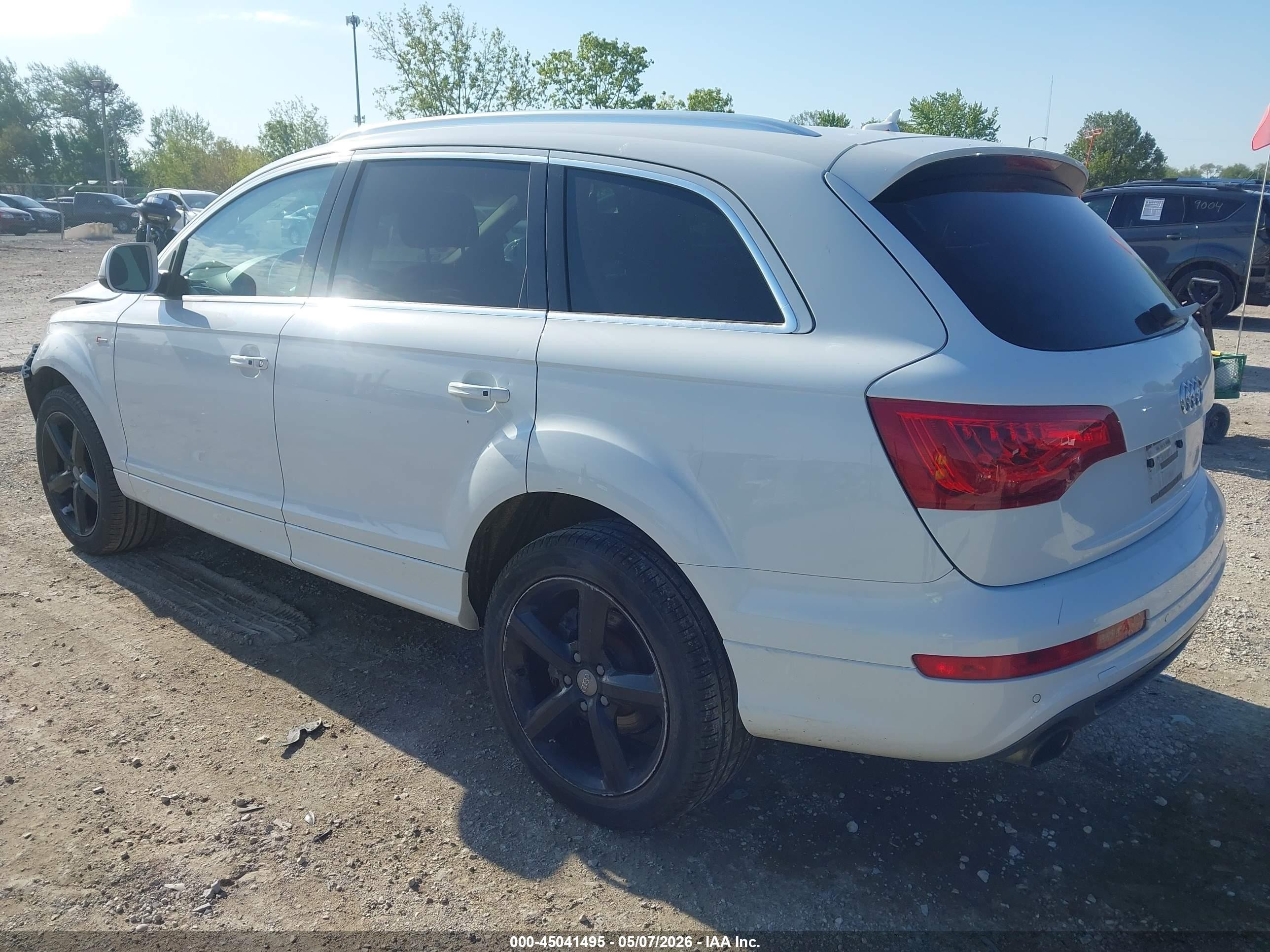 2015 Audi Q7 3.0t S Line Prestige White vin: WA1DGAFEXFD009029