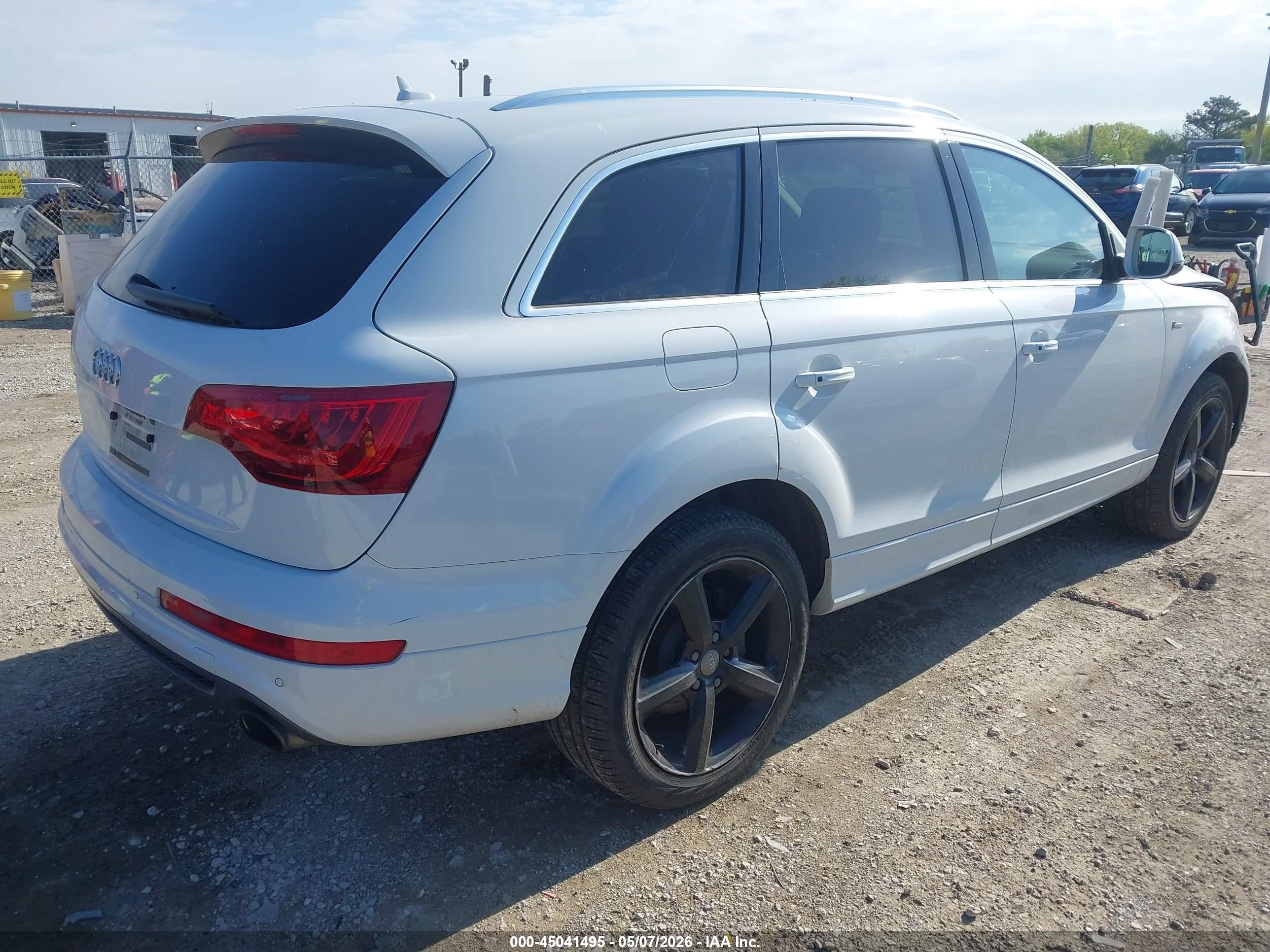 2015 Audi Q7 3.0t S Line Prestige White vin: WA1DGAFEXFD009029