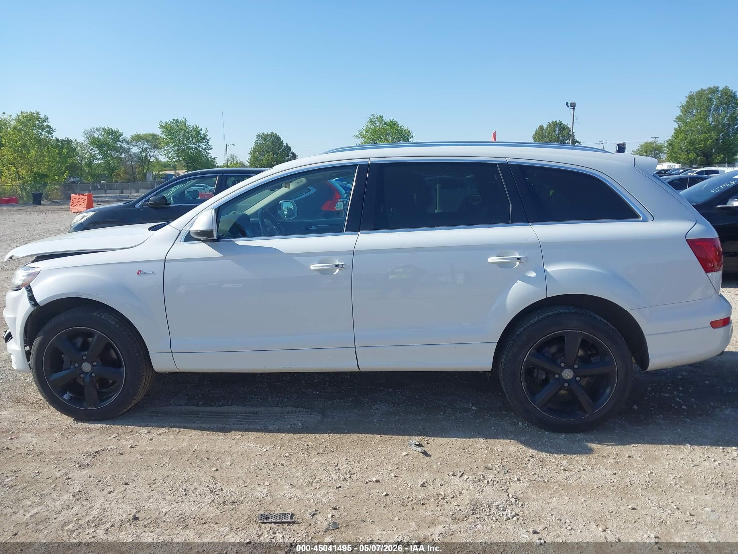 2015 Audi Q7 3.0t S Line Prestige White vin: WA1DGAFEXFD009029