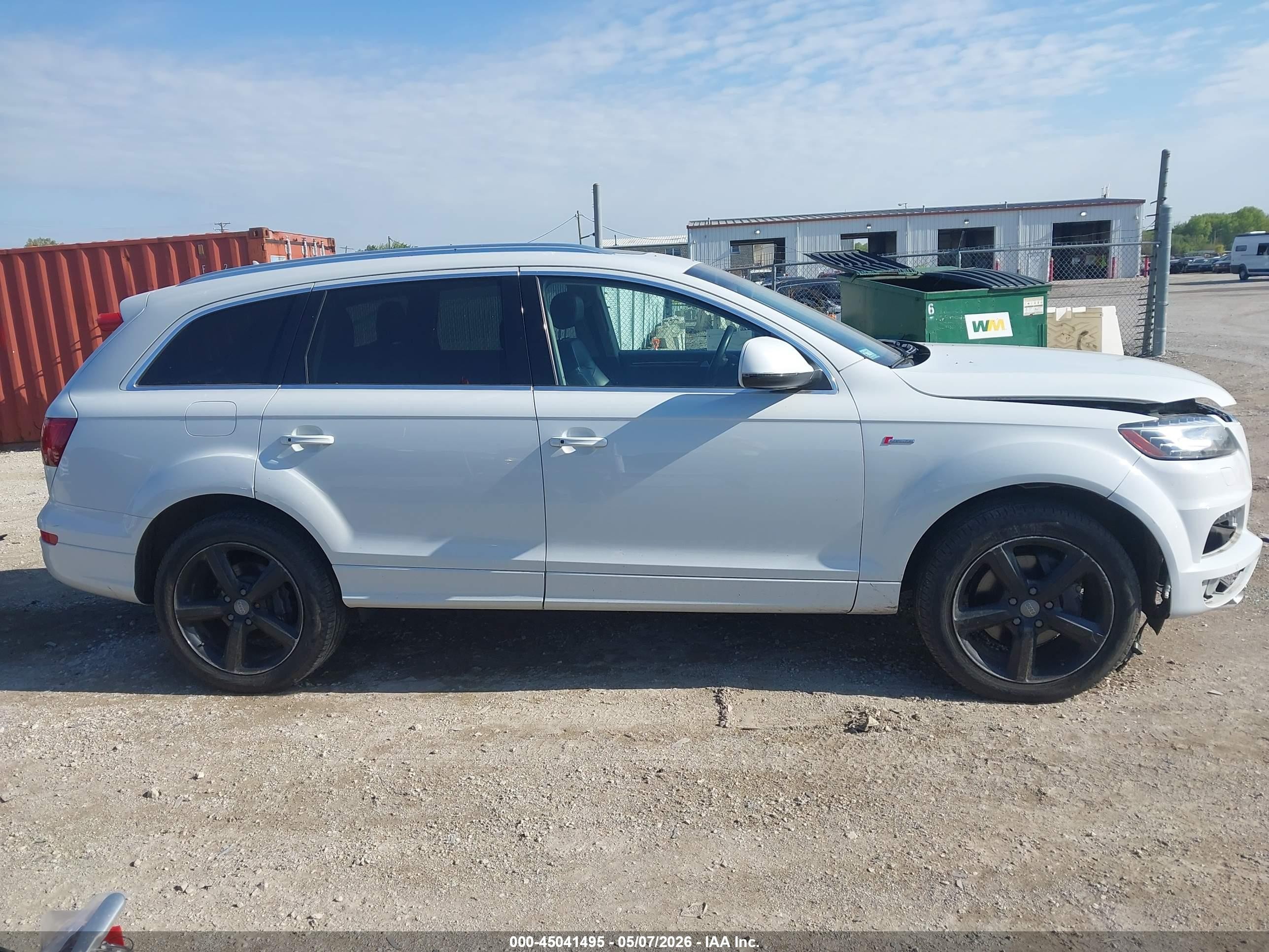 2015 Audi Q7 3.0t S Line Prestige White vin: WA1DGAFEXFD009029