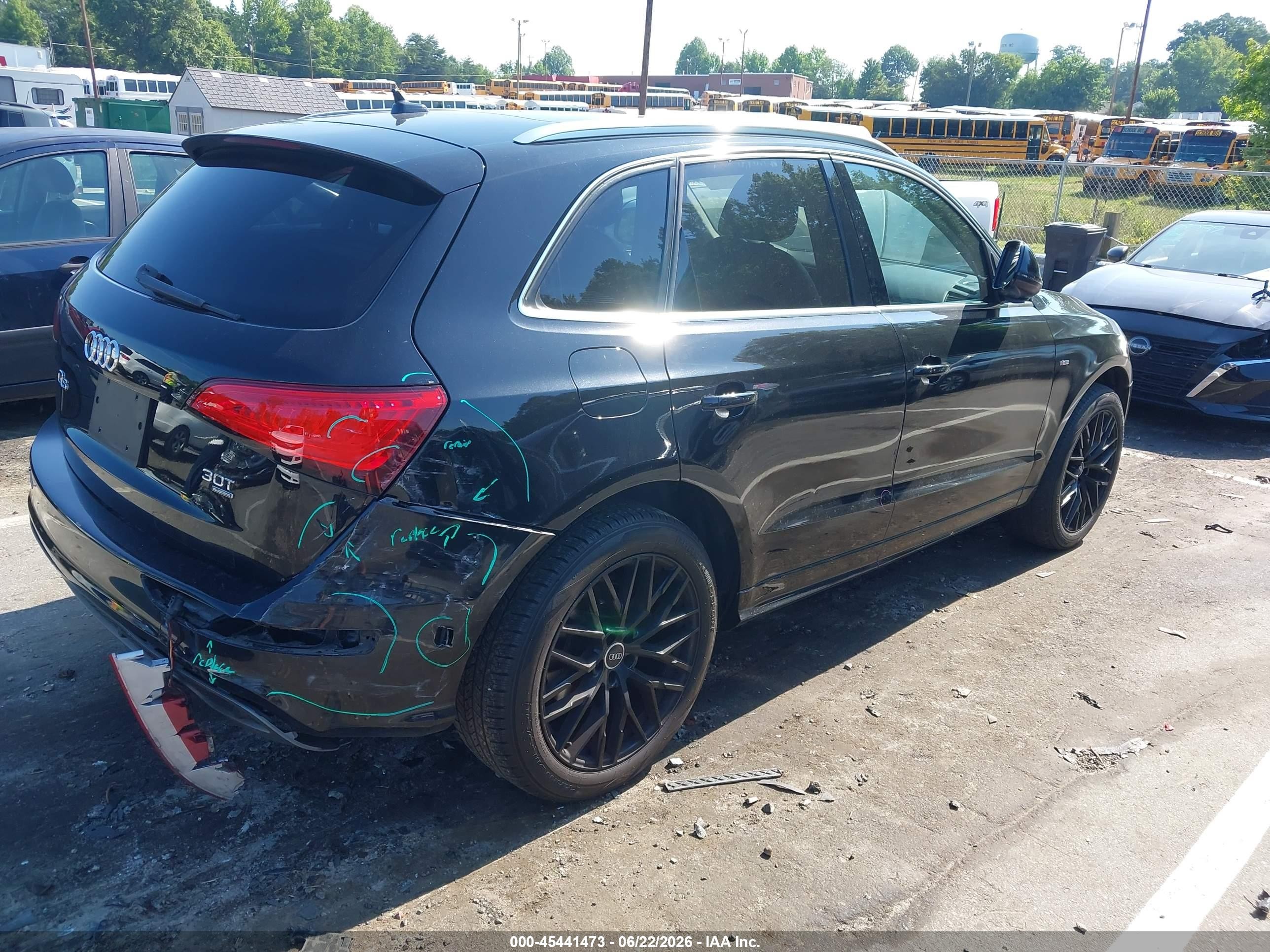 2013 Audi Q5 3.0t Premium Plus Black vin: WA1DGAFP0DA057767
