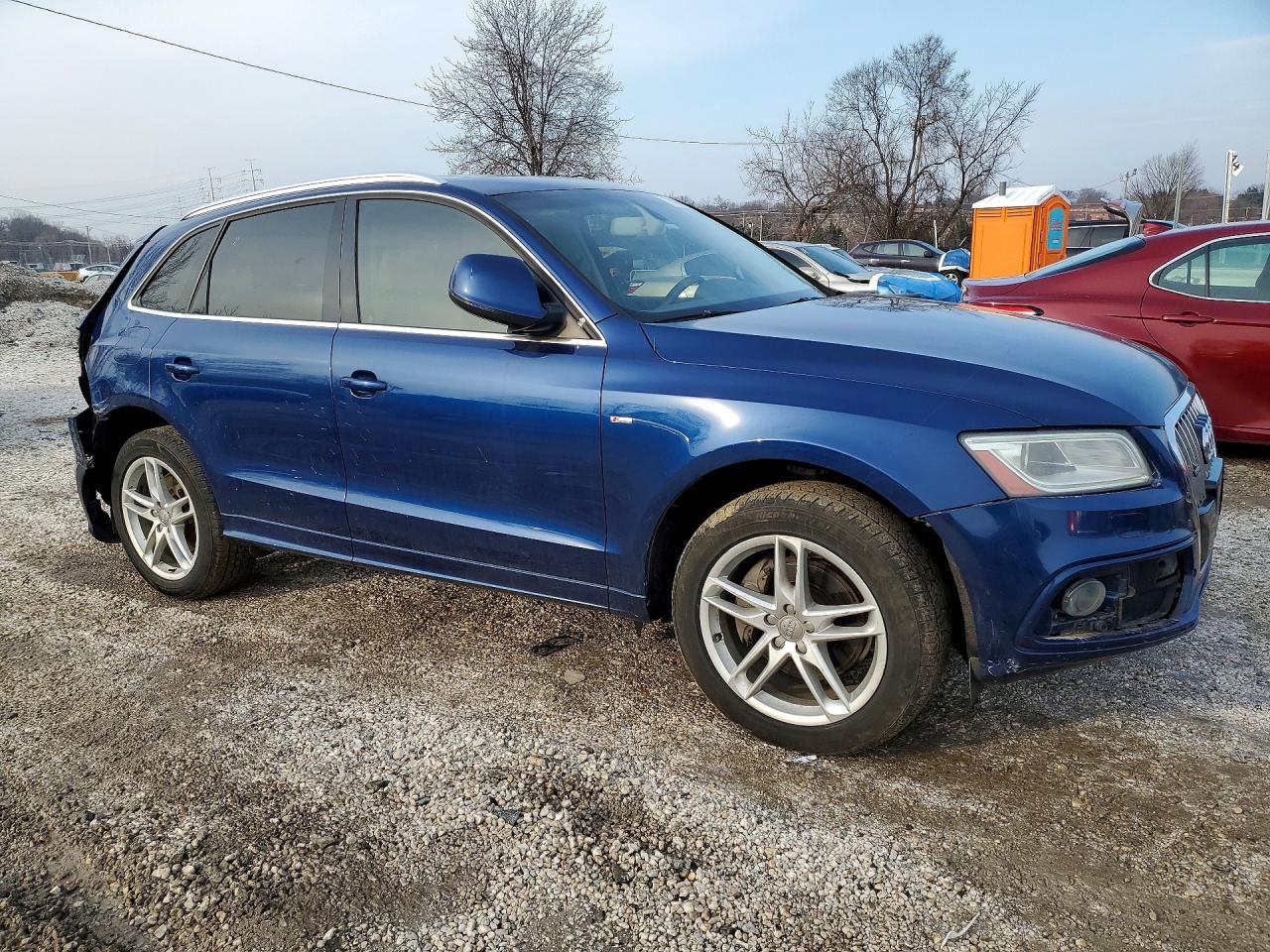 2014 Audi Q5 Premium Plus Blue vin: WA1DGAFP0EA051405