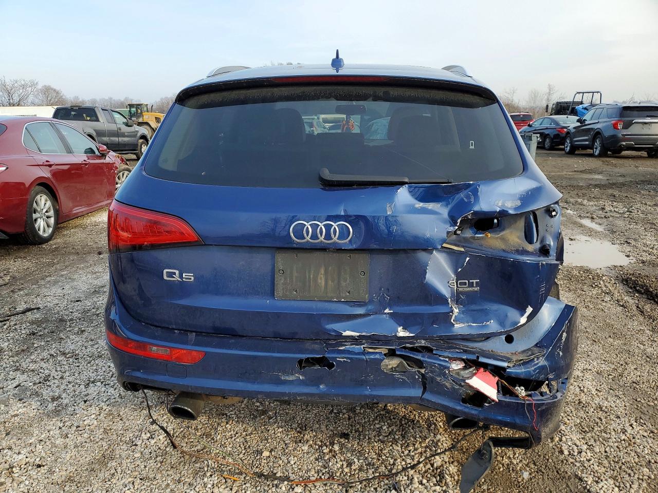 2014 Audi Q5 Premium Plus Blue vin: WA1DGAFP0EA051405