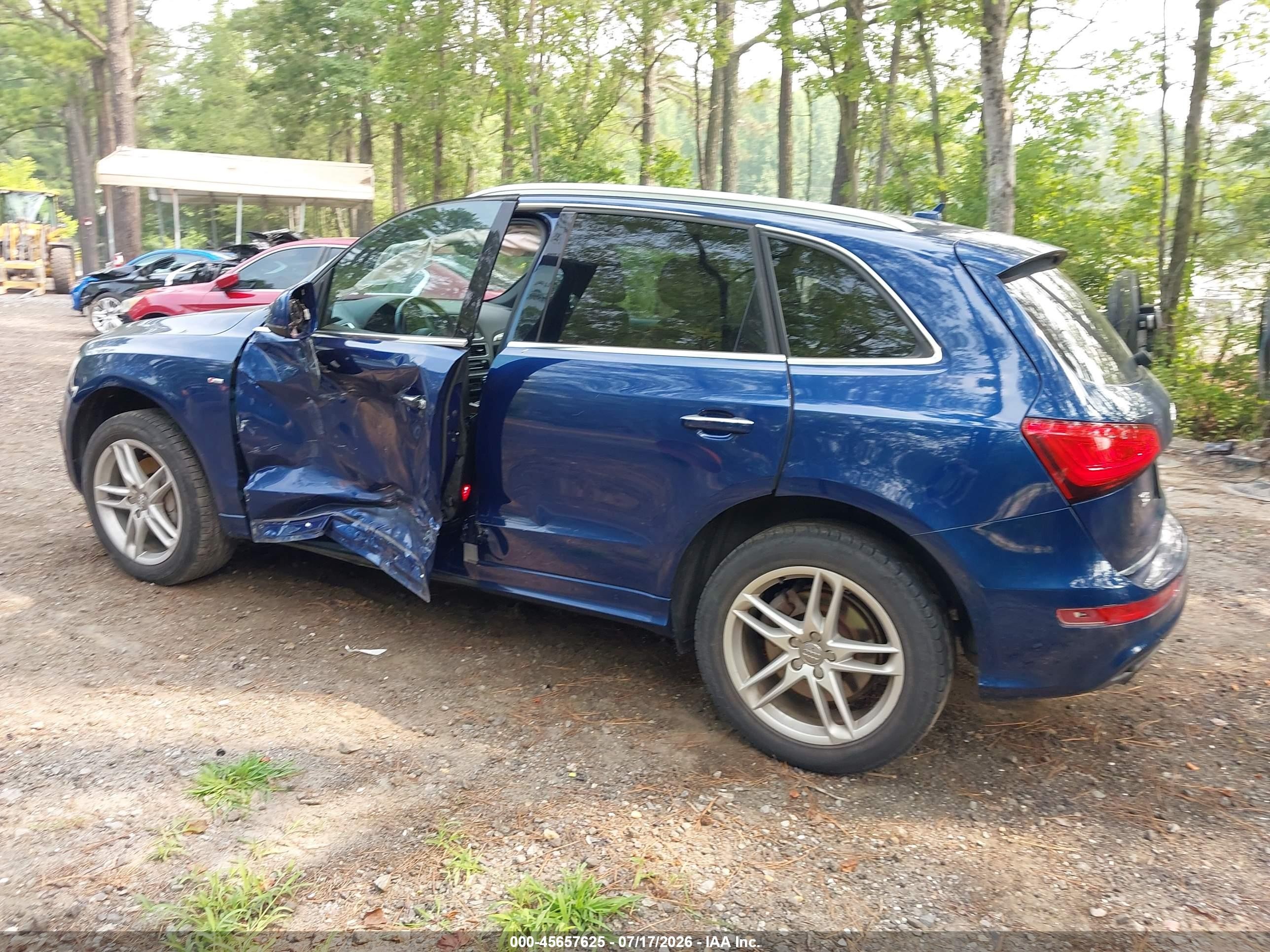 2015 Audi Q5 3.0t Premium Plus Blue vin: WA1DGAFP0FA019054