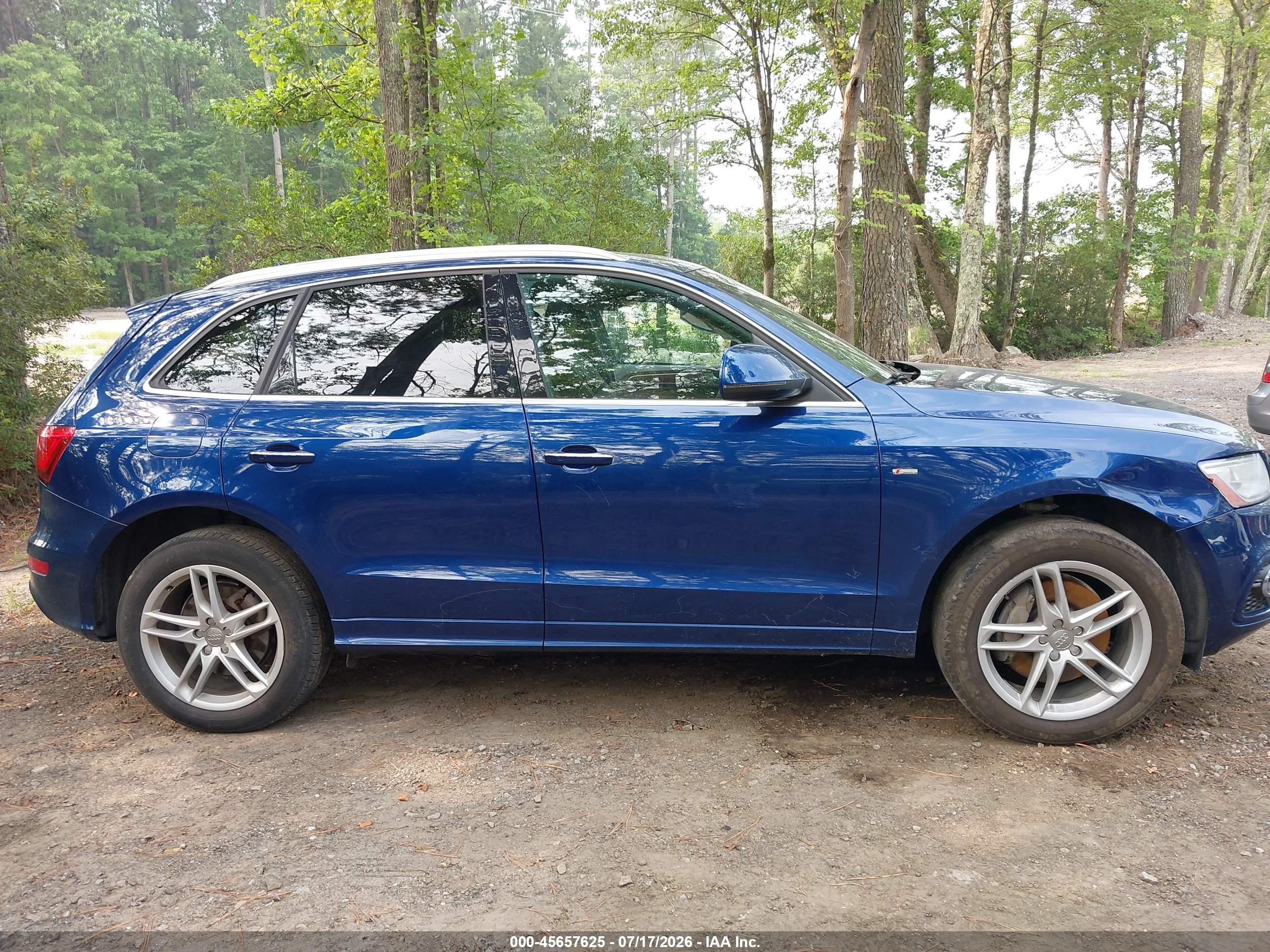 2015 Audi Q5 3.0t Premium Plus Blue vin: WA1DGAFP0FA019054