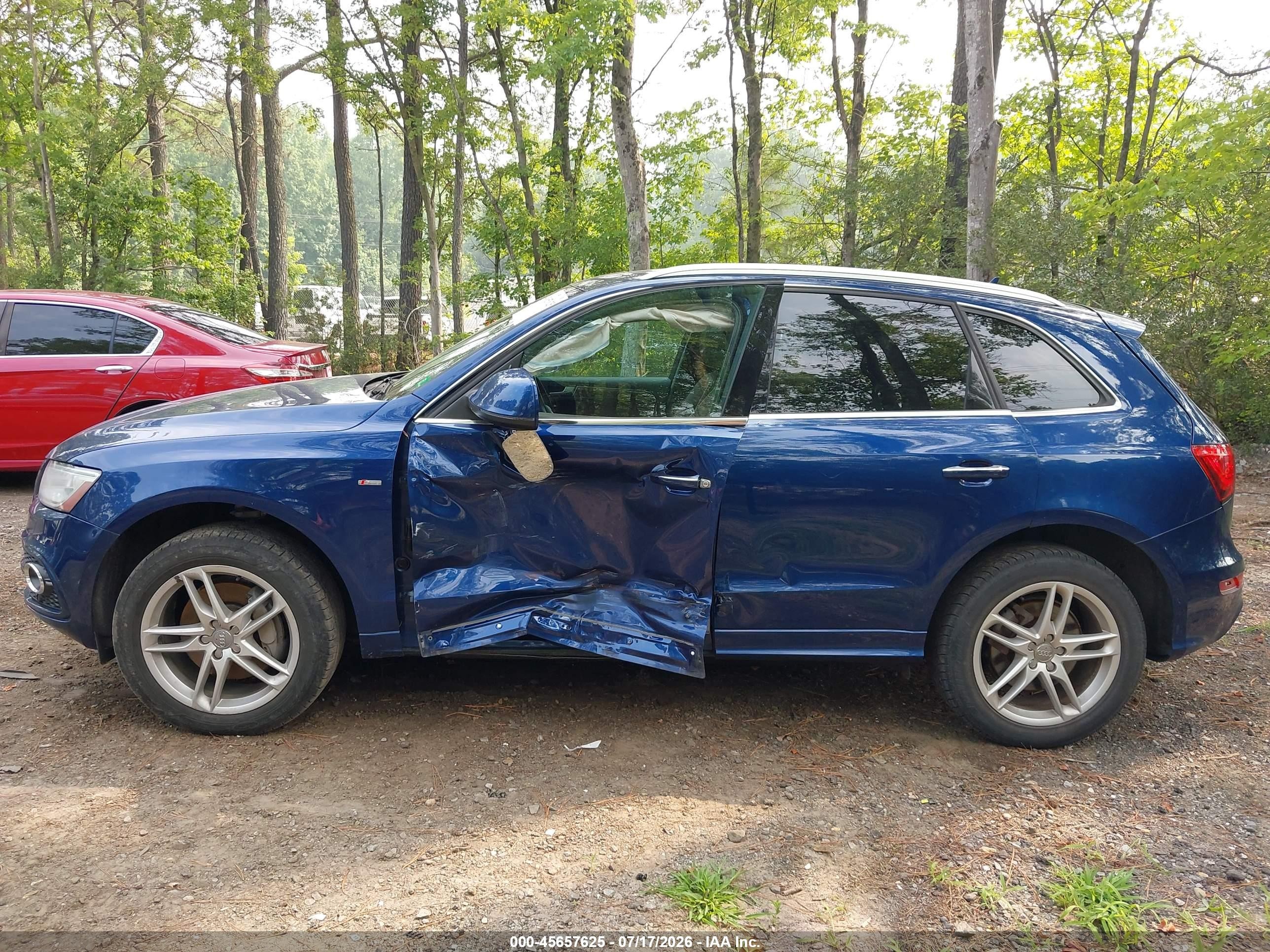 2015 Audi Q5 3.0t Premium Plus Blue vin: WA1DGAFP0FA019054