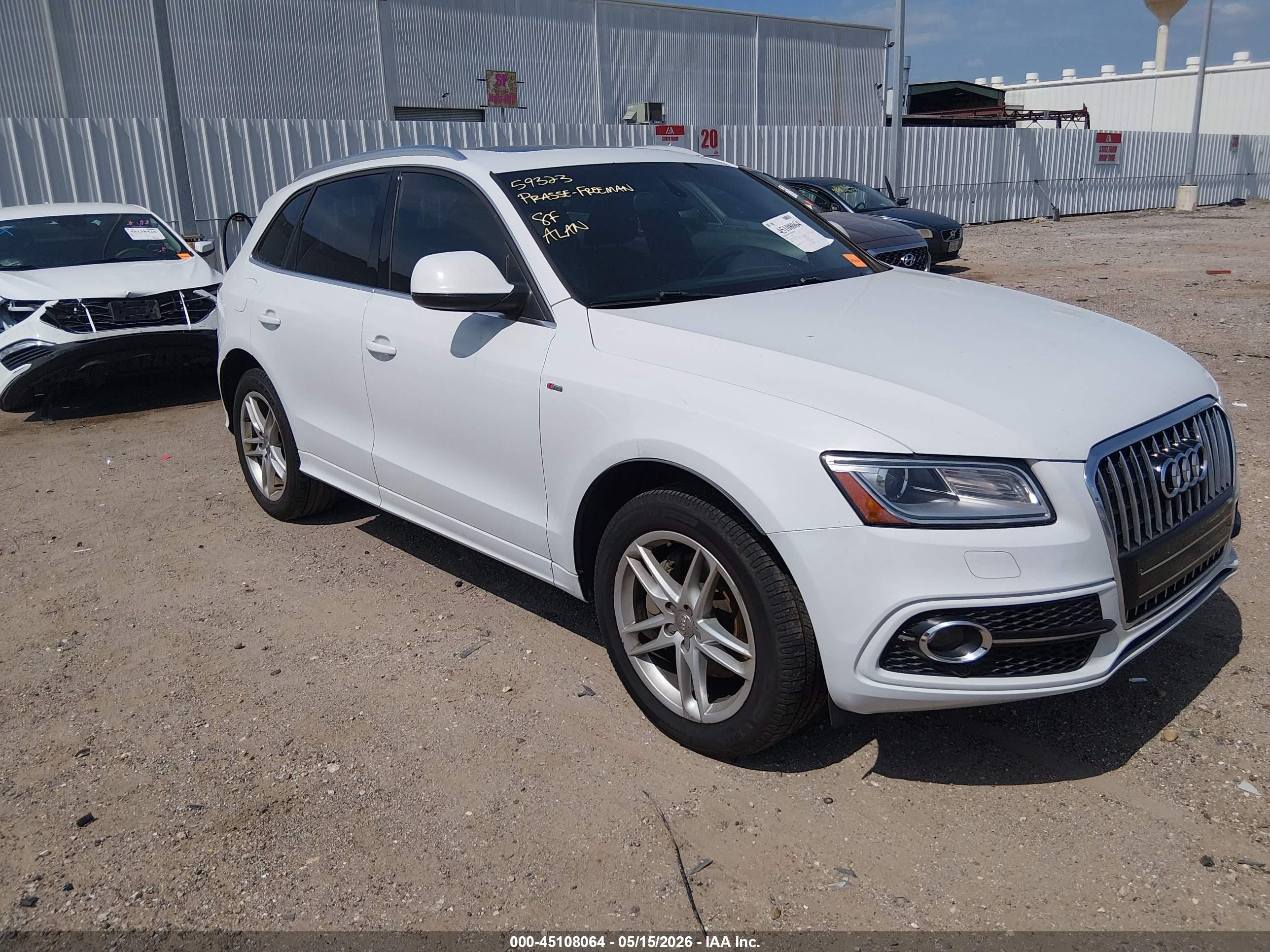2014 Audi Q5 3.0t Premium Plus Белый vin: WA1DGAFP1EA053583