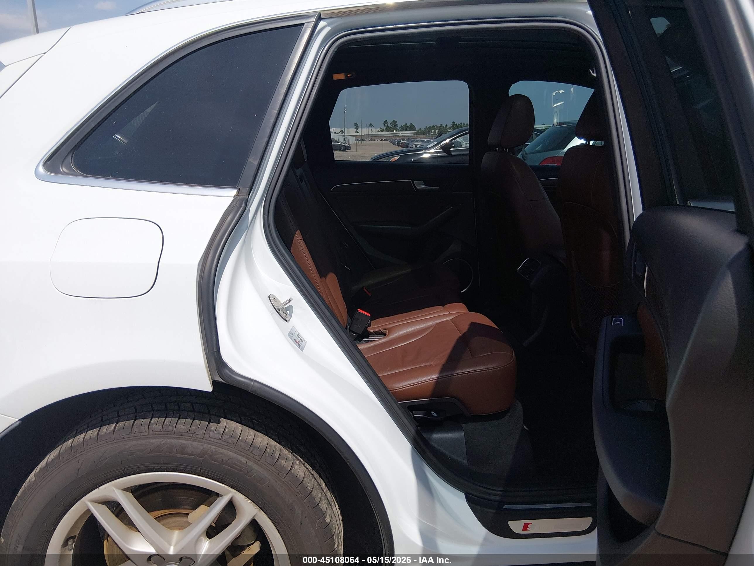 2014 Audi Q5 3.0t Premium Plus White vin: WA1DGAFP1EA053583